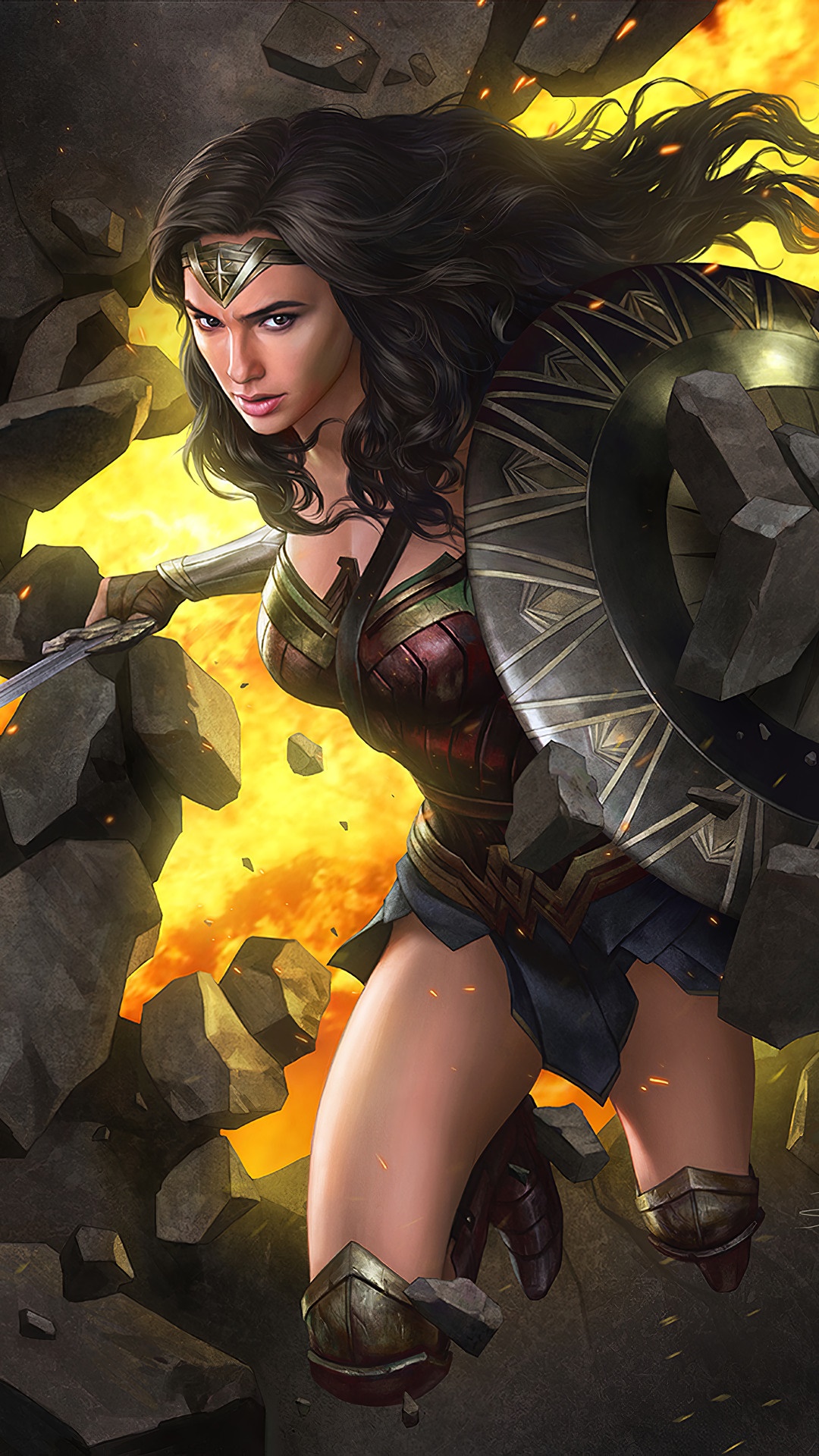 Wonder Woman from DC Comics HD Phone Wallpaper