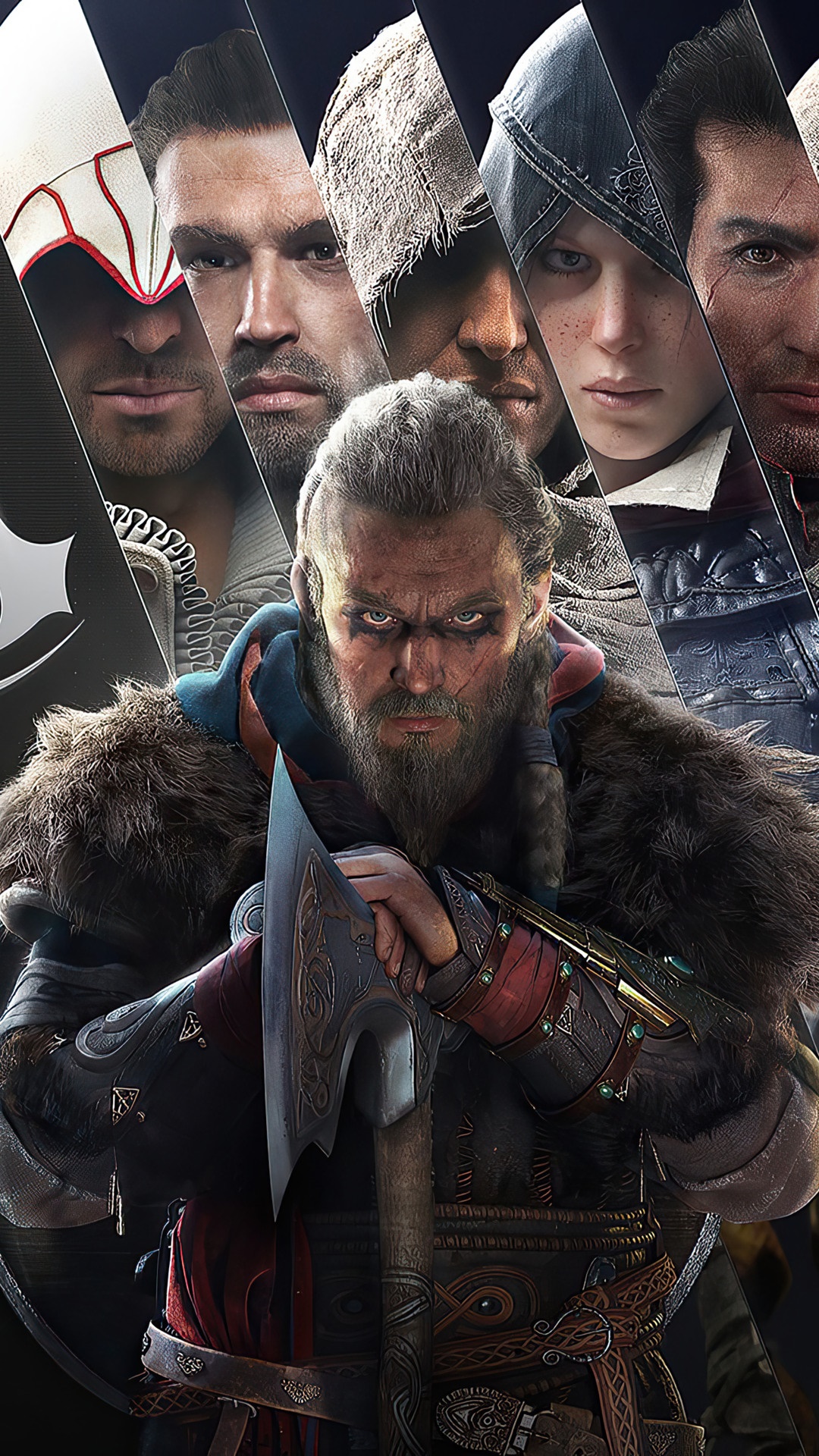Assassins Creed Valhalla characters montage HD Phone Wallpaper