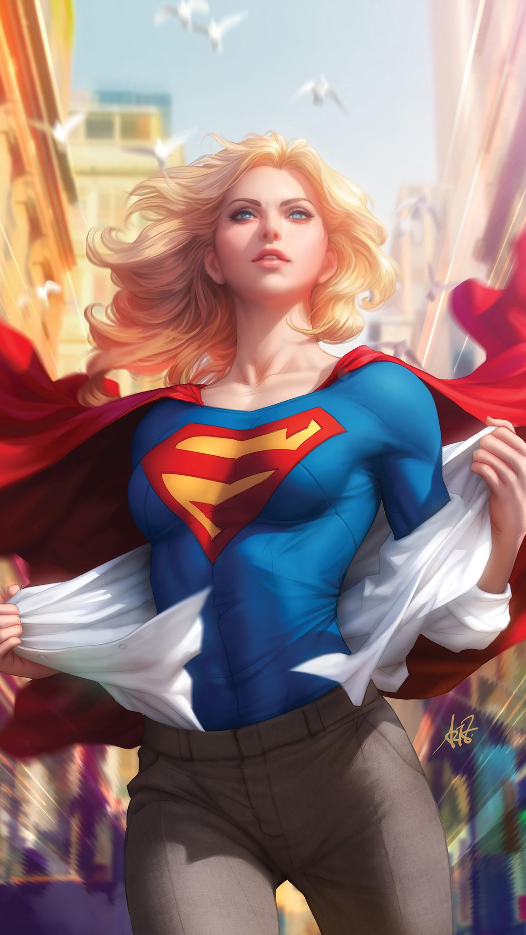 Supergirl from DC Comics HD Phone Wallpaper