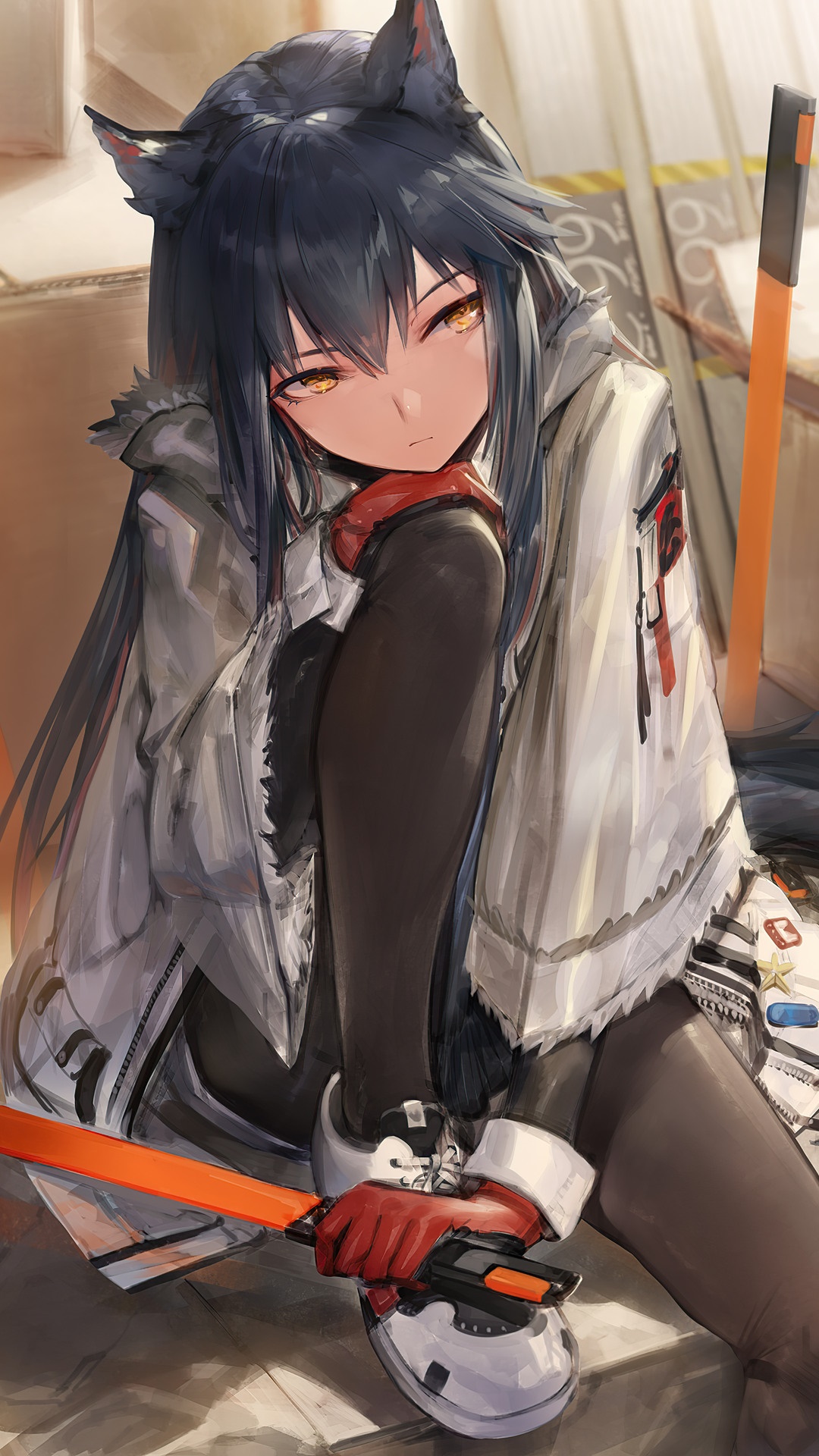 Texas from Arknights HD Phone Wallpaper