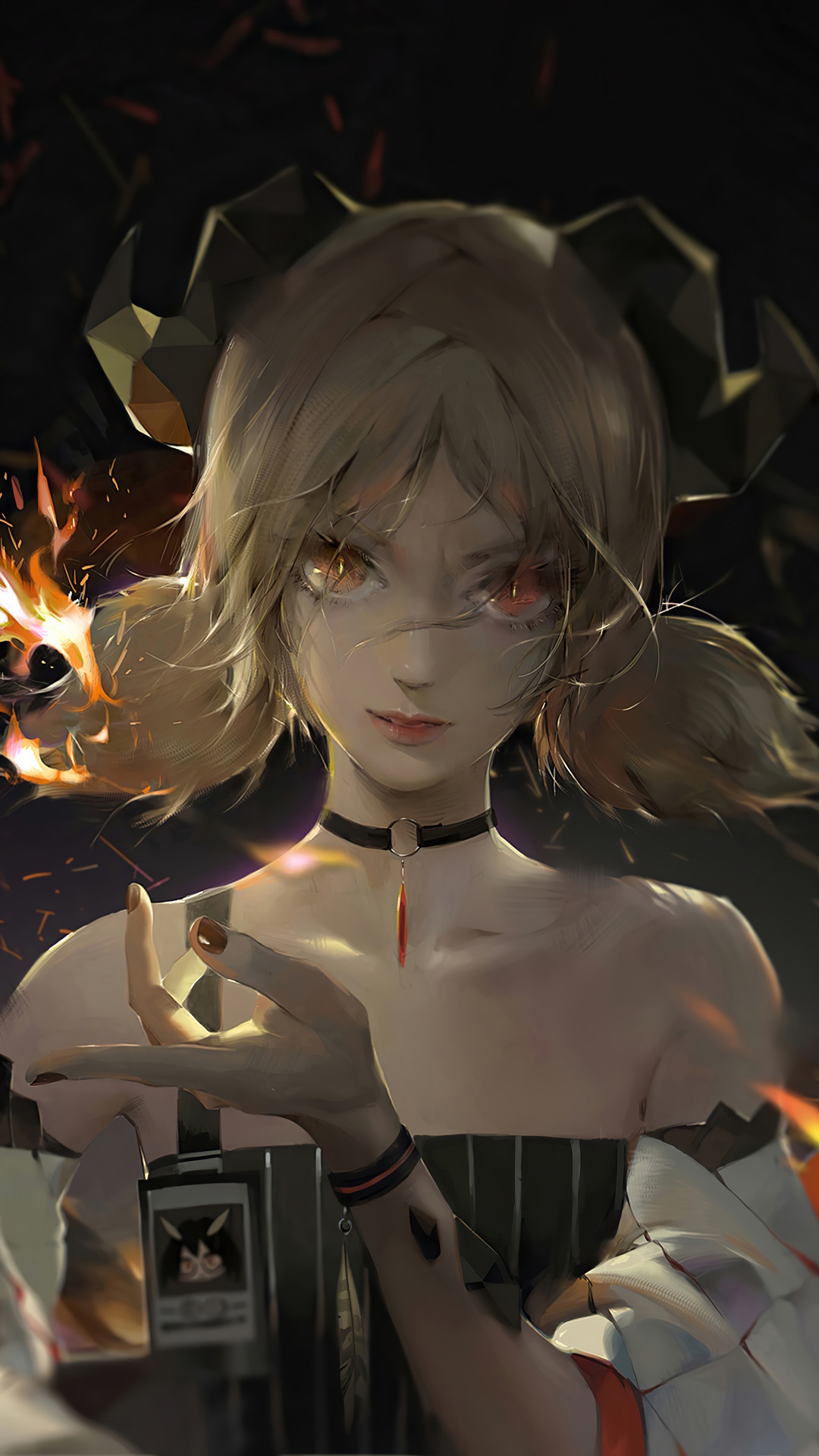 Ifrit from Arknights HD Phone Wallpaper
