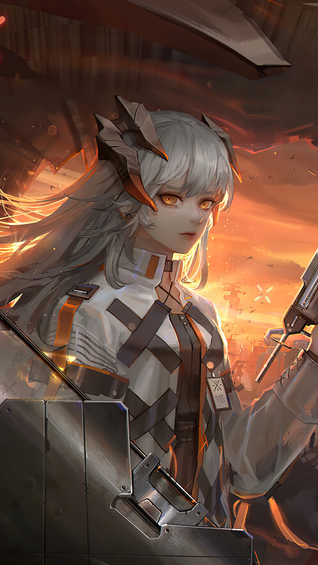 Saria from Arknights HD Phone Wallpaper
