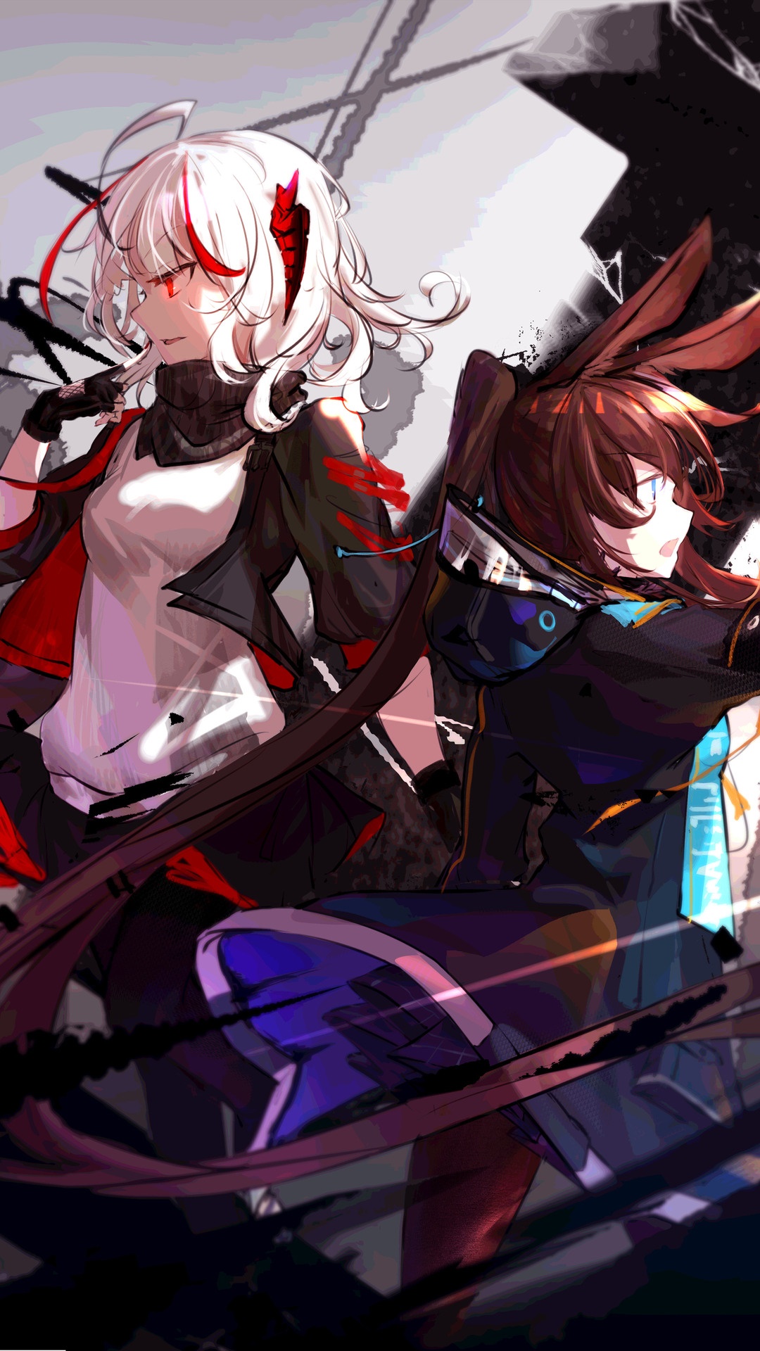 W and Amiya from Arknights HD Phone Wallpaper