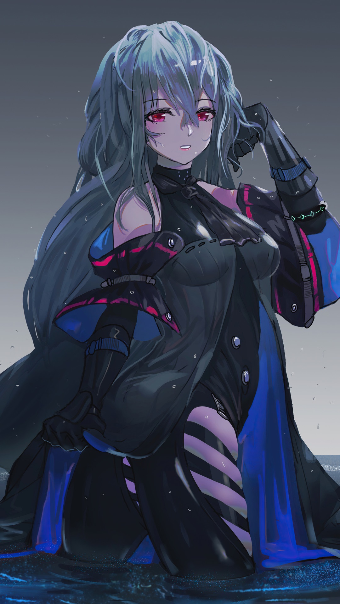 Skadi from Arknights in water HD Phone Wallpaper