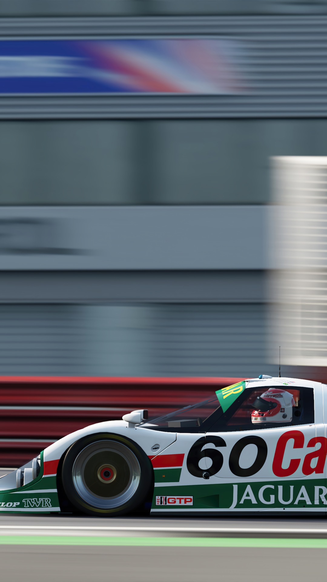 Jaguar GTP race car with number 60 in Project CARS 3 HD Phone Wallpaper