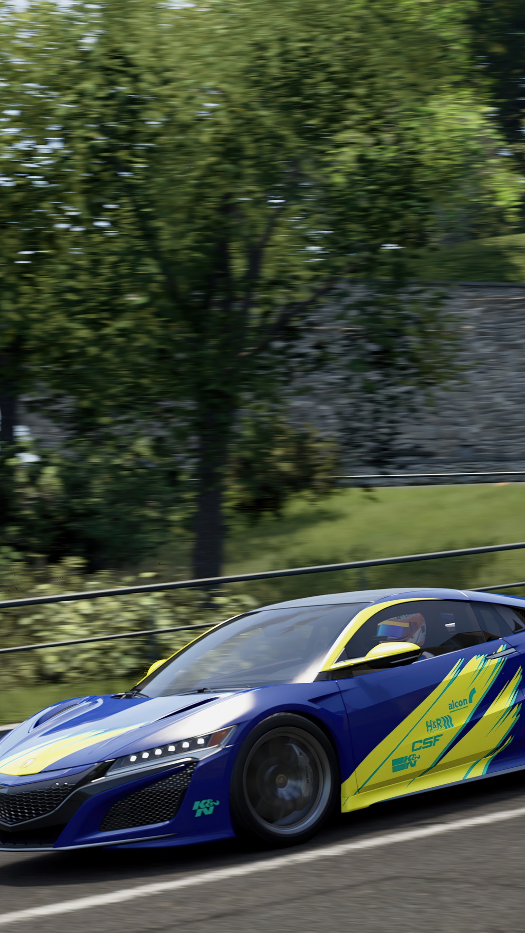 Acura NSX from Project CARS 3 HD Phone Wallpaper