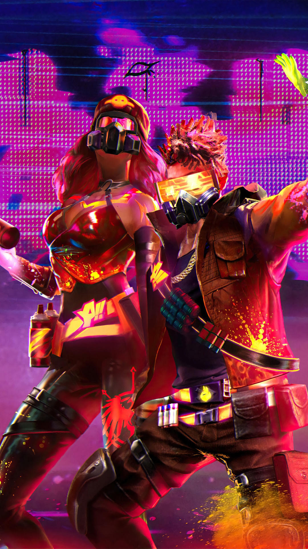 Characters from Garena Free Fire HD Phone Wallpaper