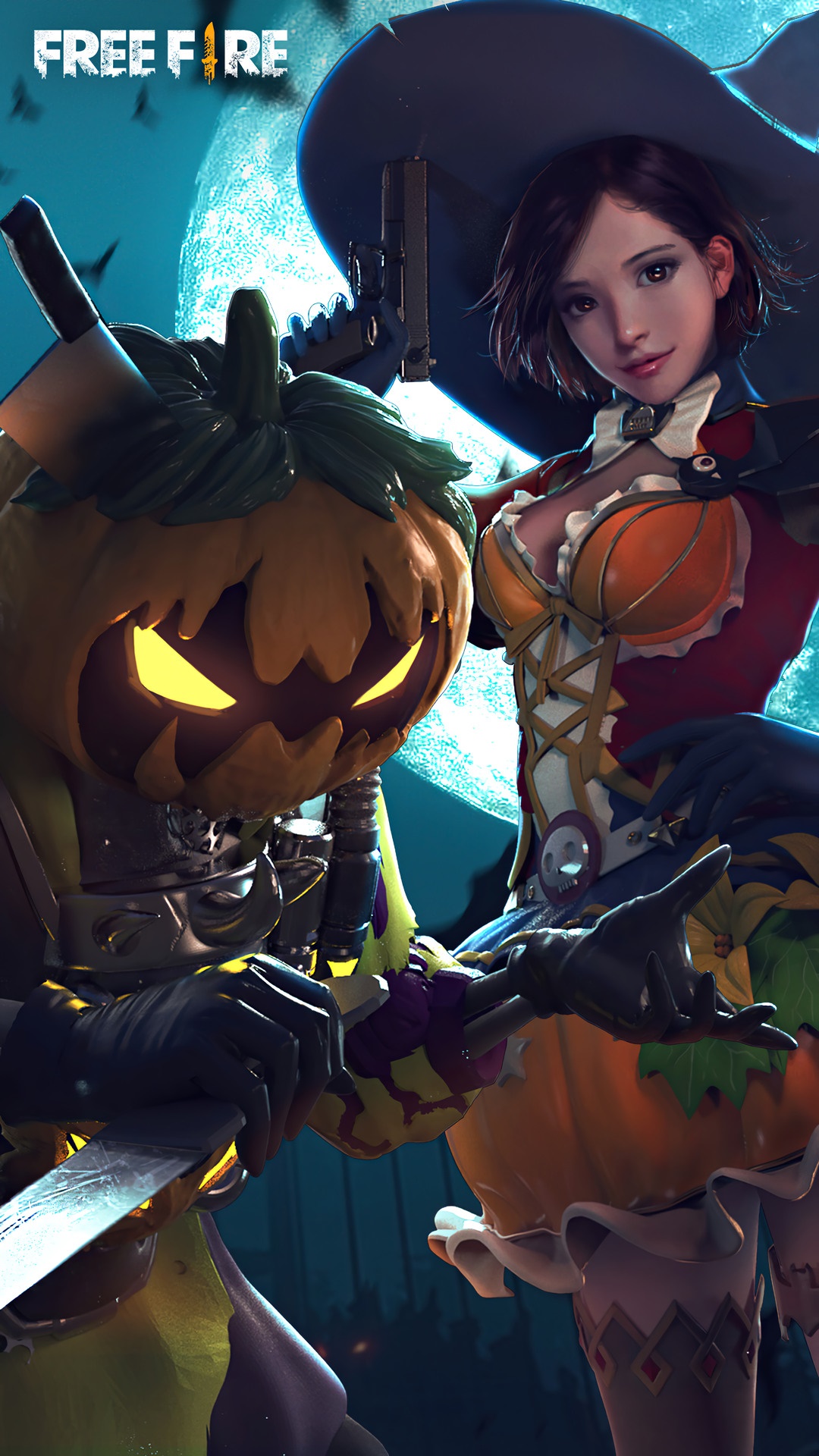 Halloween characters from Garena Free Fire HD Phone Wallpaper