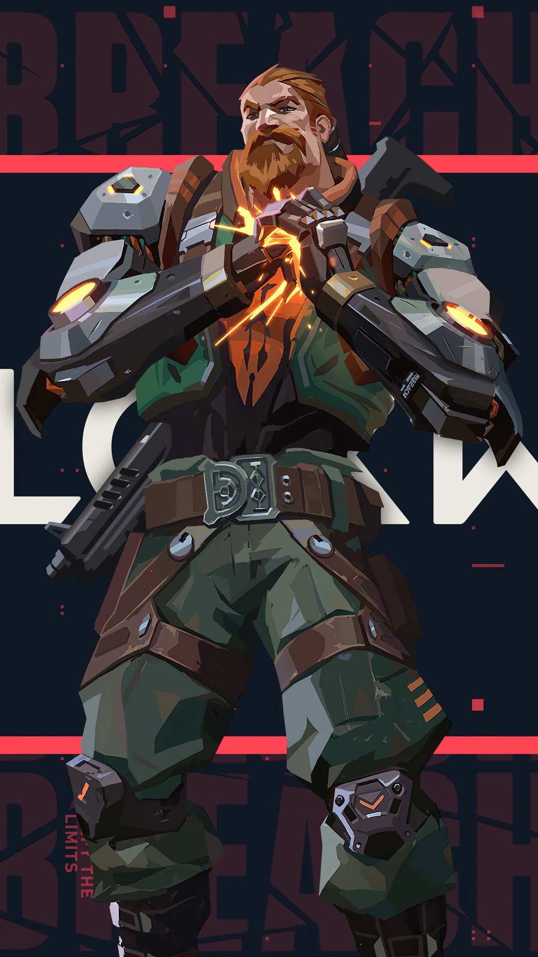 Breach from Valorant HD Phone Wallpaper