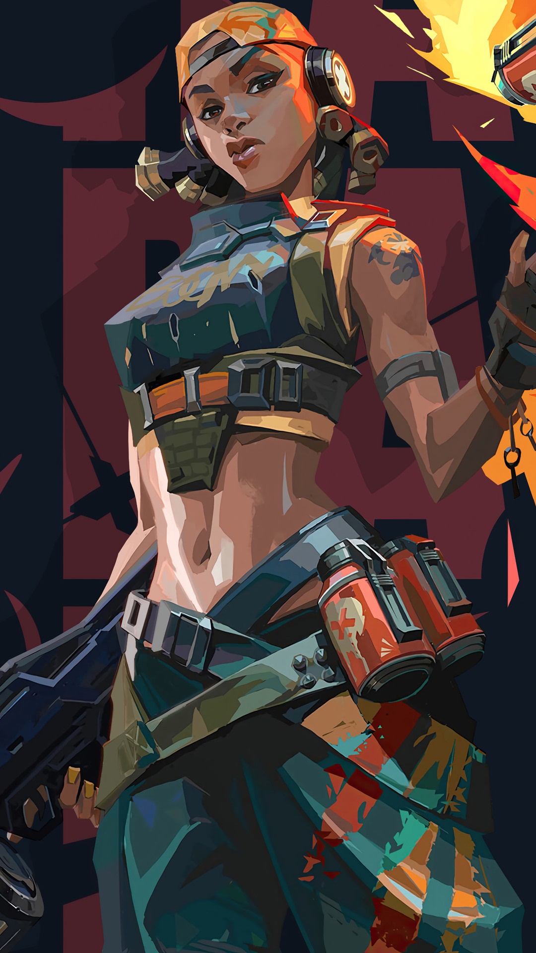 Raze from Valorant HD Phone Wallpaper