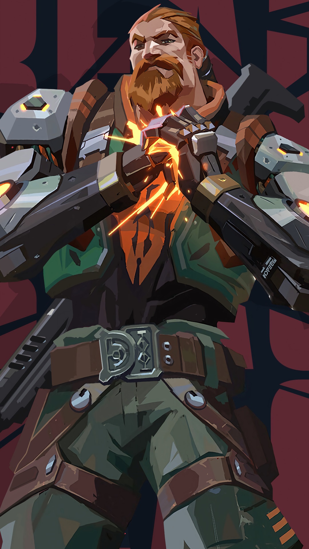 Breach from Valorant HD Phone Wallpaper