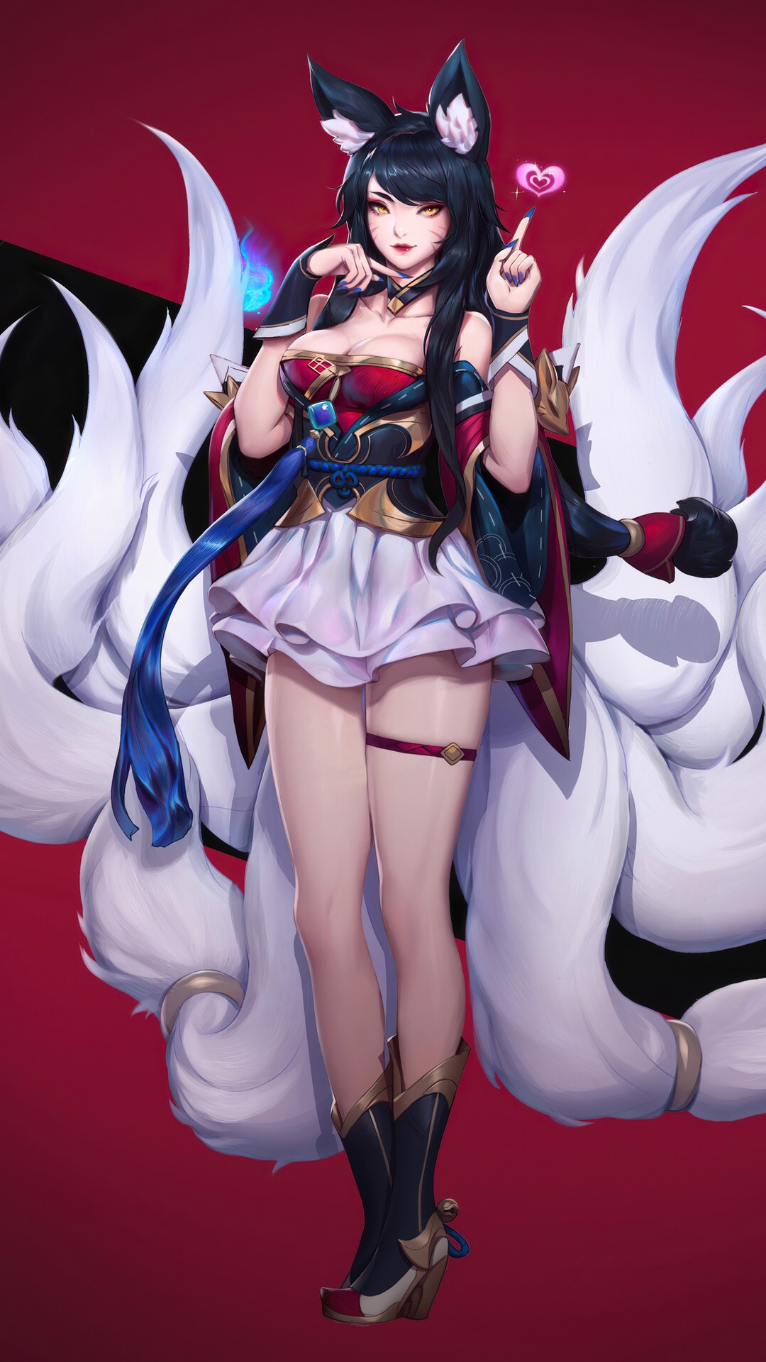 Ahri from League of Legends HD Phone Wallpaper