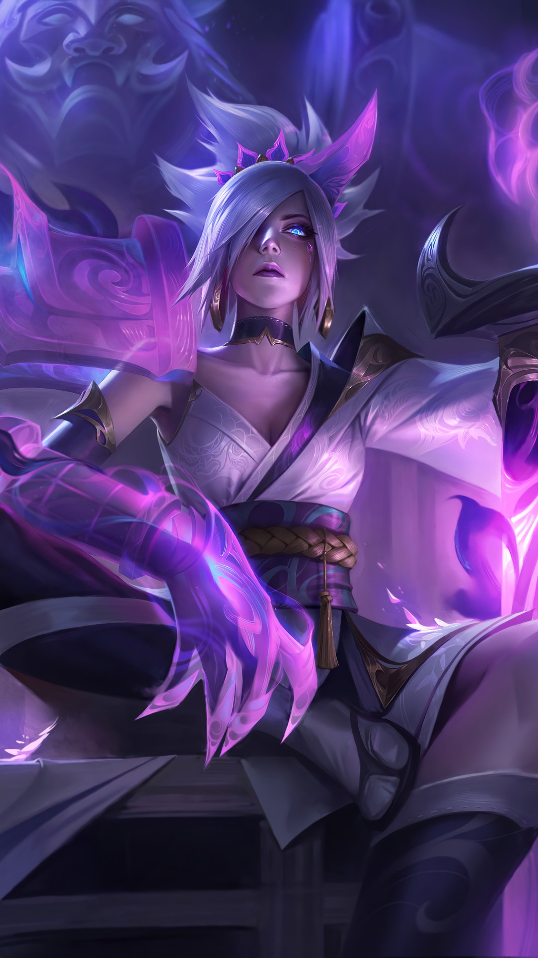 Spirit Blossom Riven from League of Legends HD Phone Wallpaper
