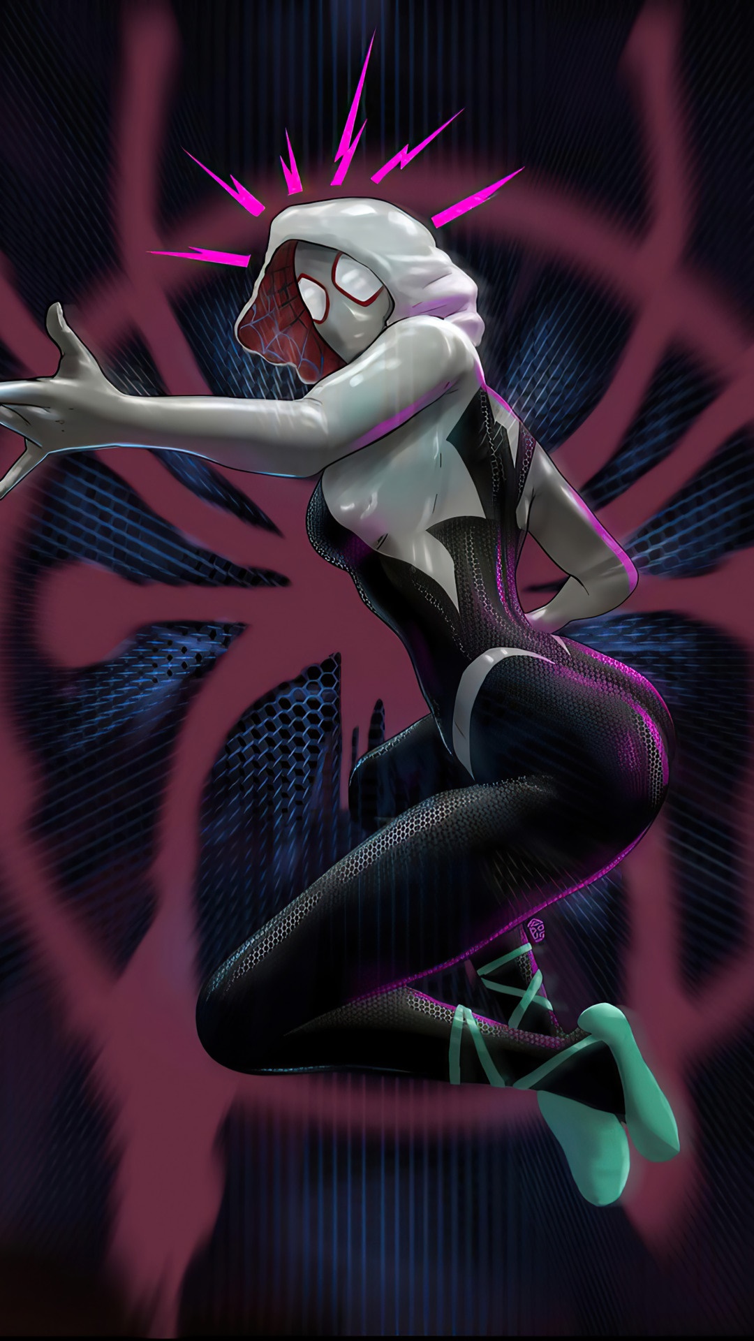 Spider-Gwen from Marvel Comics HD Phone Wallpaper