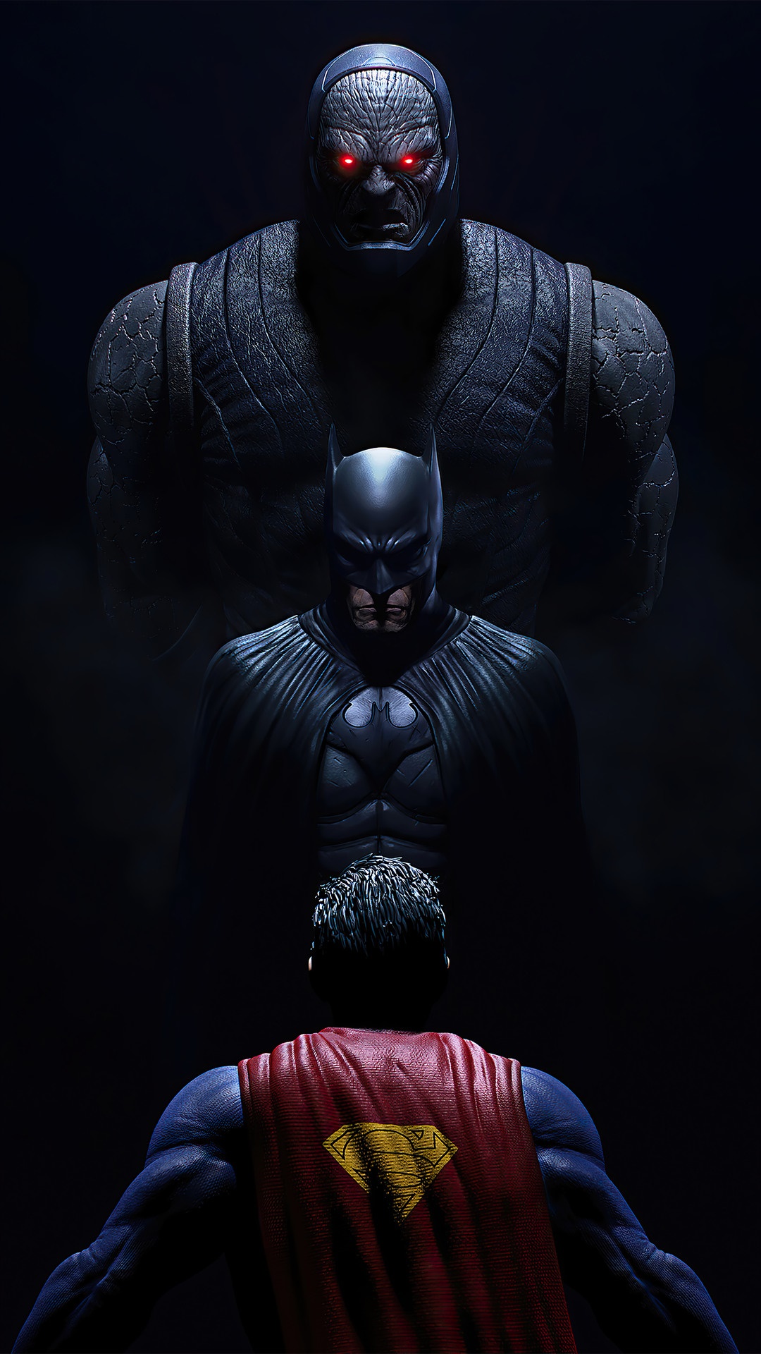 Darkseid, Batman, and Superman from DC Comics HD Phone Wallpaper