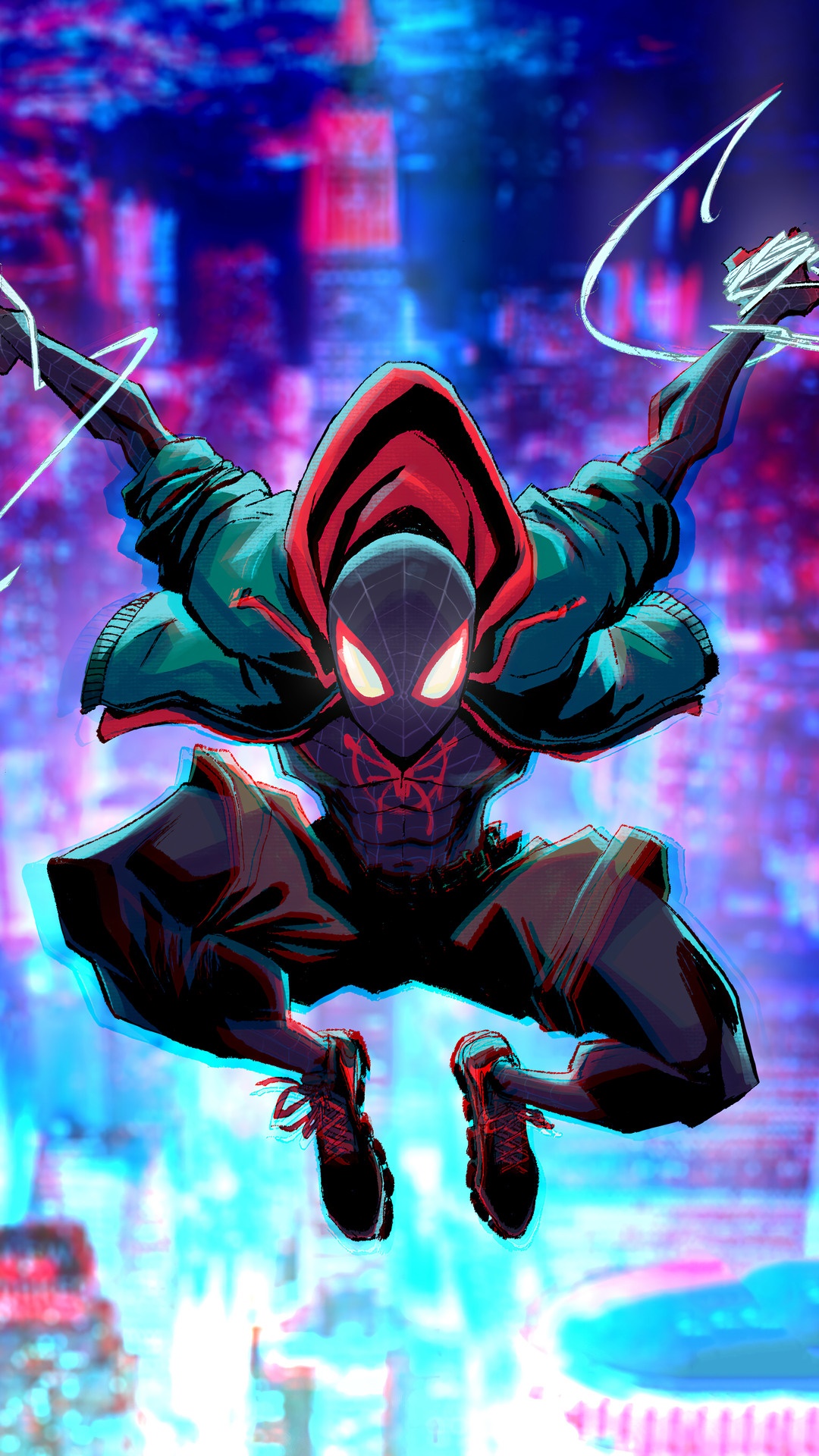 Miles Morales as Spider-Man in Marvel Comics HD Phone Wallpaper