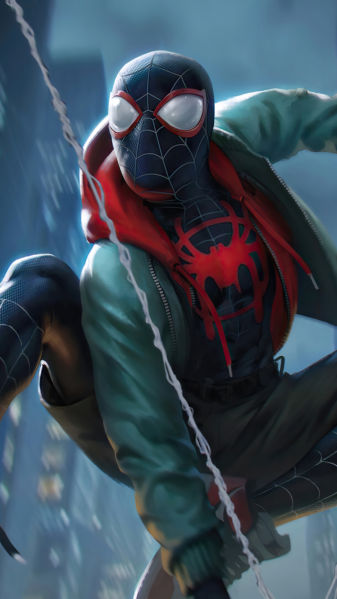 Miles Morales from Marvel Comics HD Phone Wallpaper