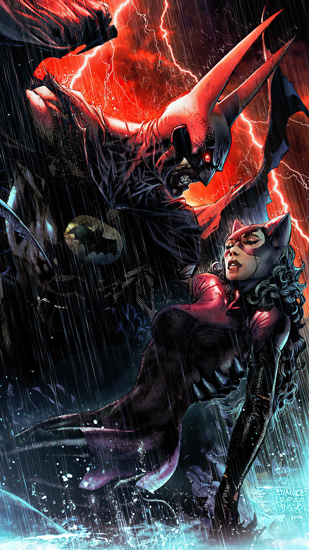 Batman and Catwoman in DC Comics HD Phone Wallpaper