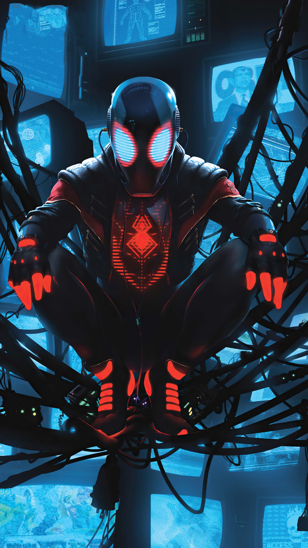 Miles Morales from Marvel Comics HD Phone Wallpaper