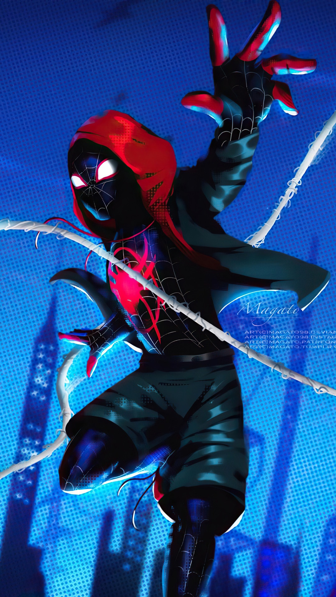 Miles Morales from Marvel Comics HD Phone Wallpaper