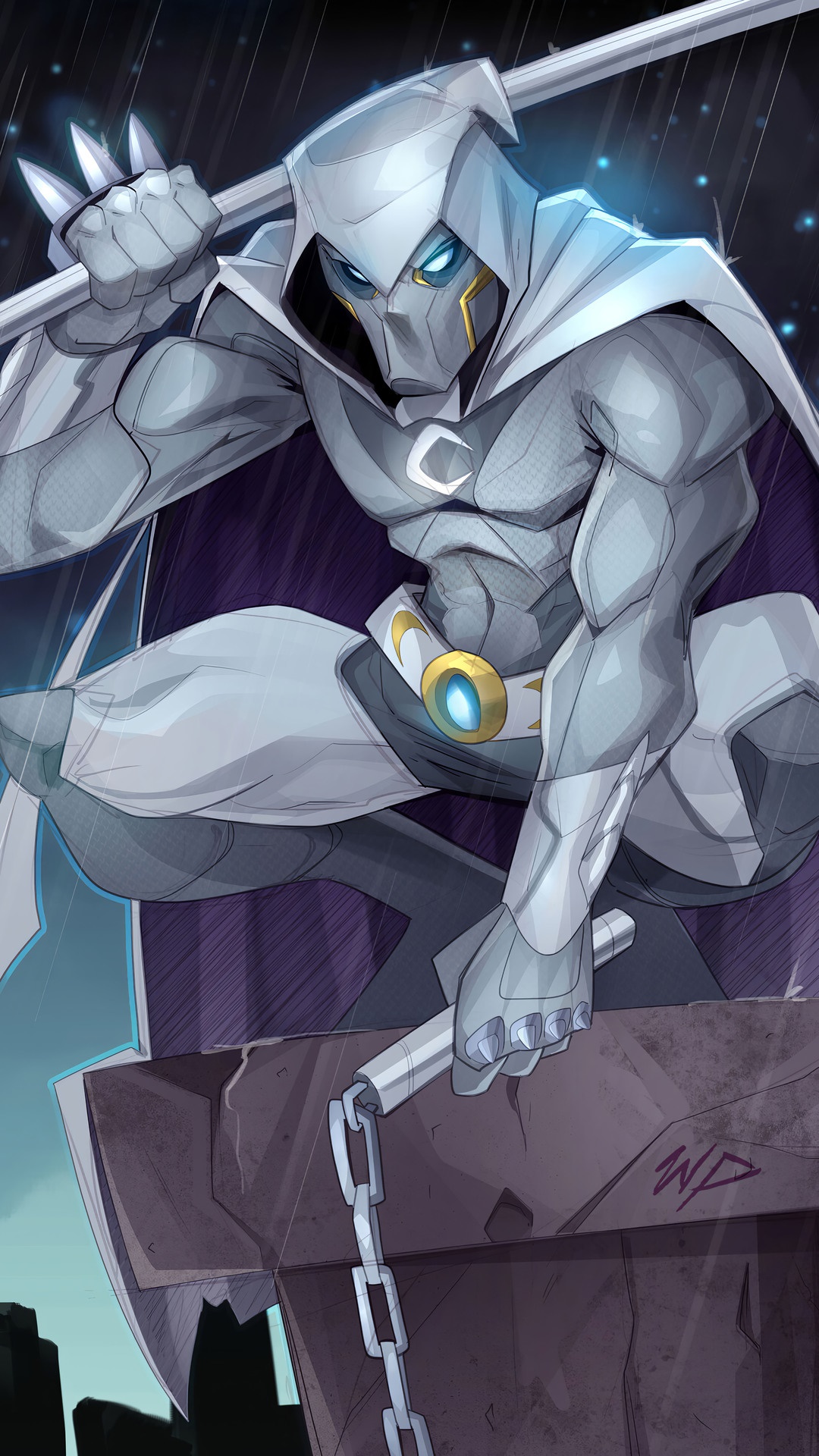Moon Knight from Marvel Comics HD Phone Wallpaper