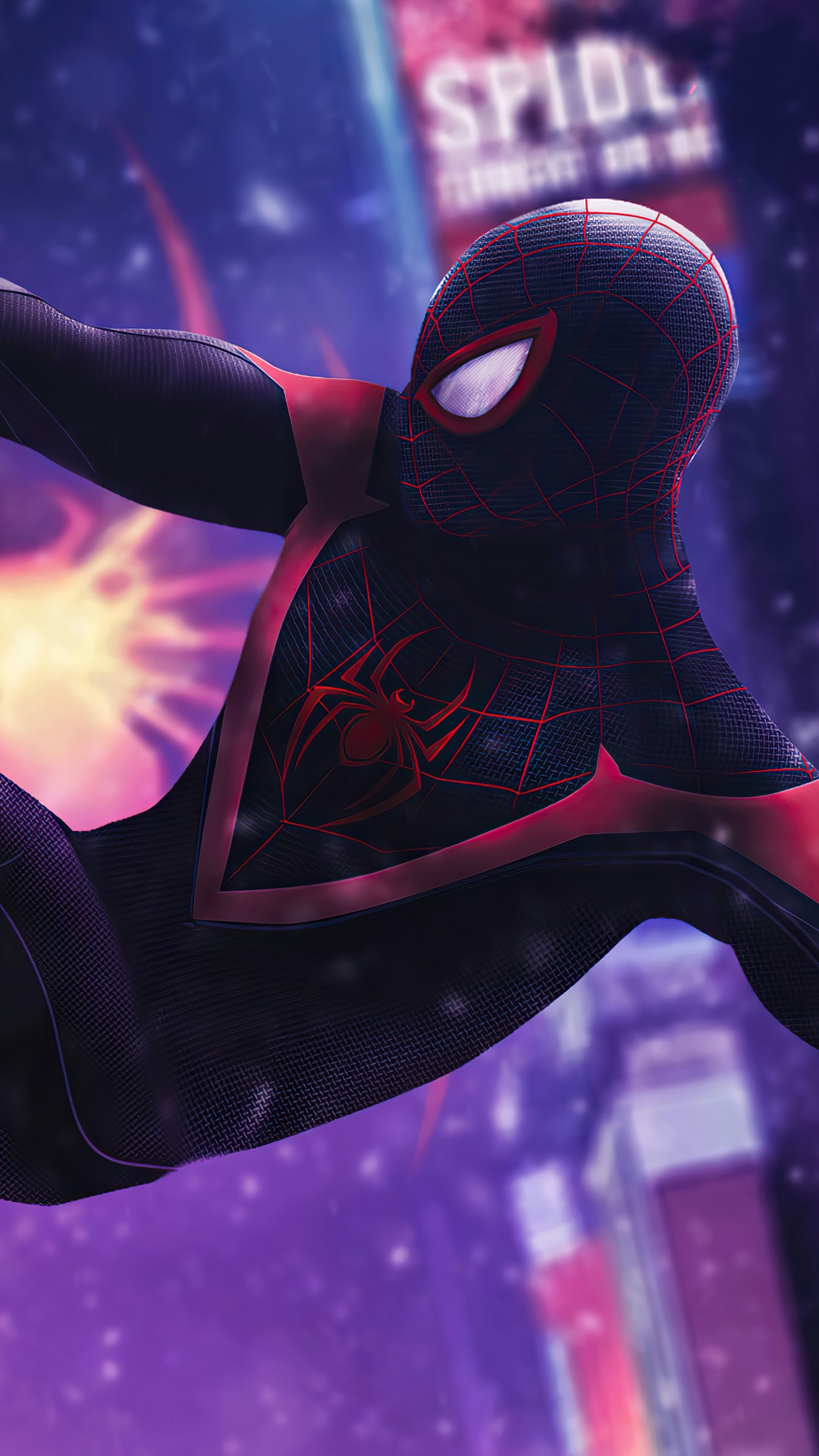Miles Morales from Marvel Comics HD Phone Wallpaper