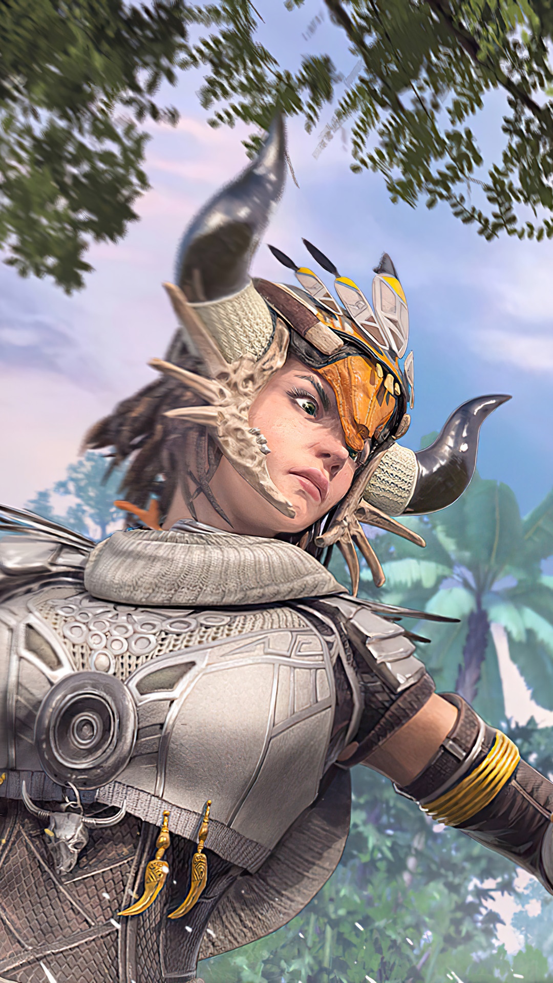 Character from PUBG Mobile with tribal helmet HD Phone Wallpaper