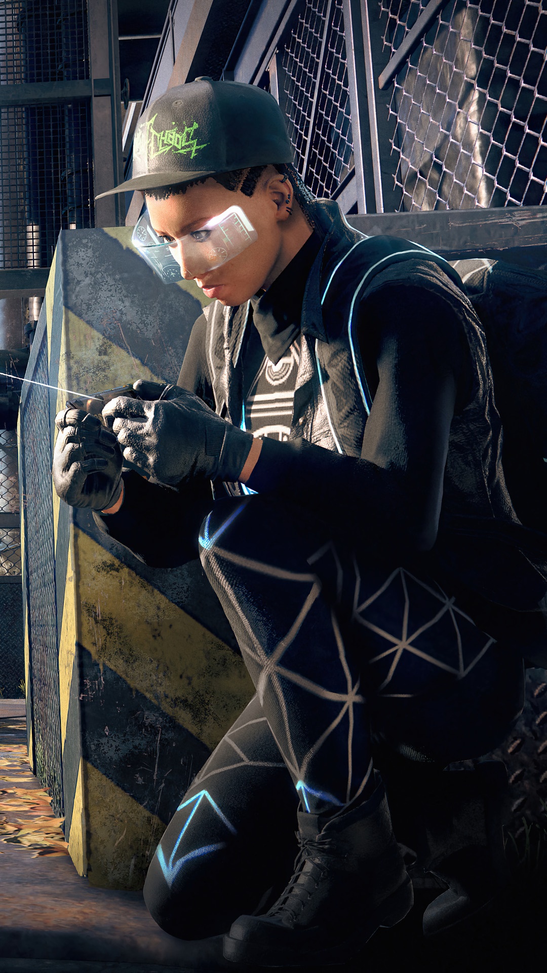 Character from Watch Dogs Legion HD Phone Wallpaper