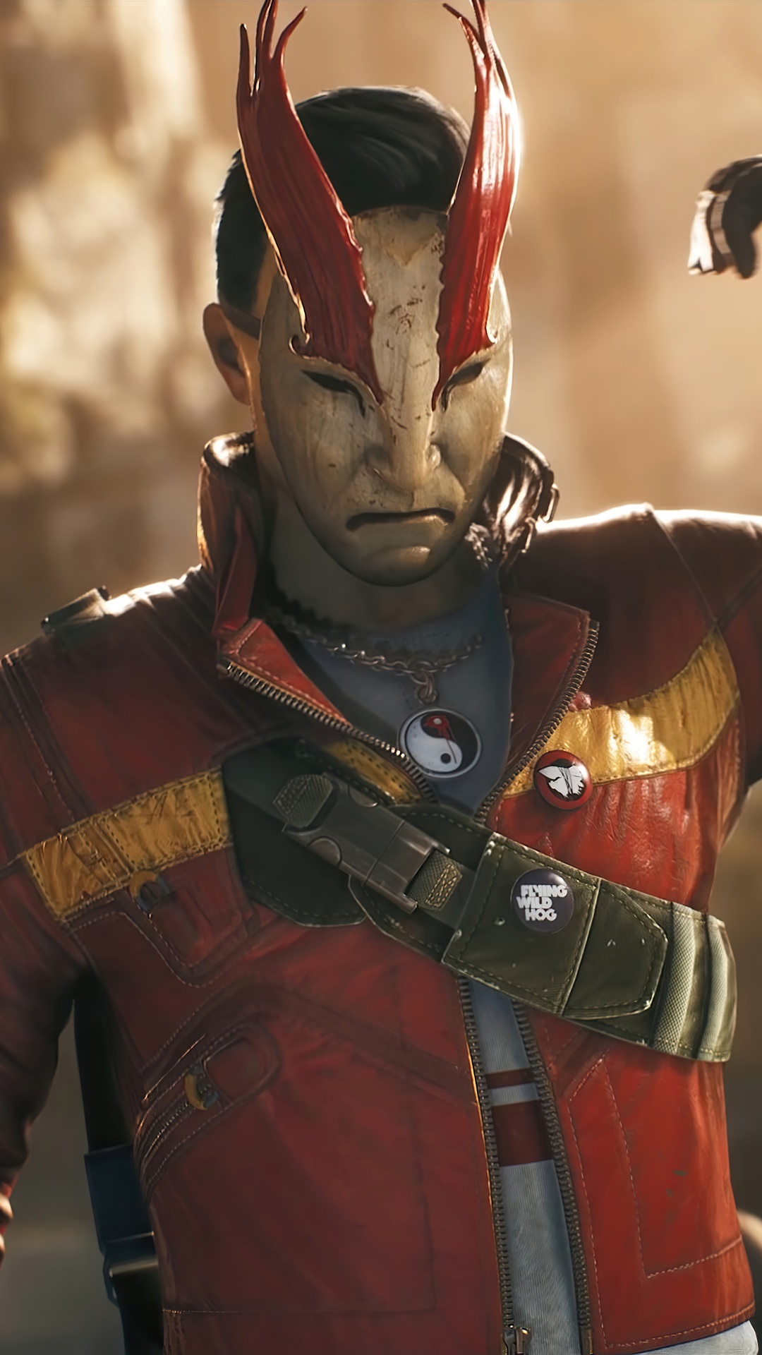 Shadow Warrior 3 character with mask HD Phone Wallpaper