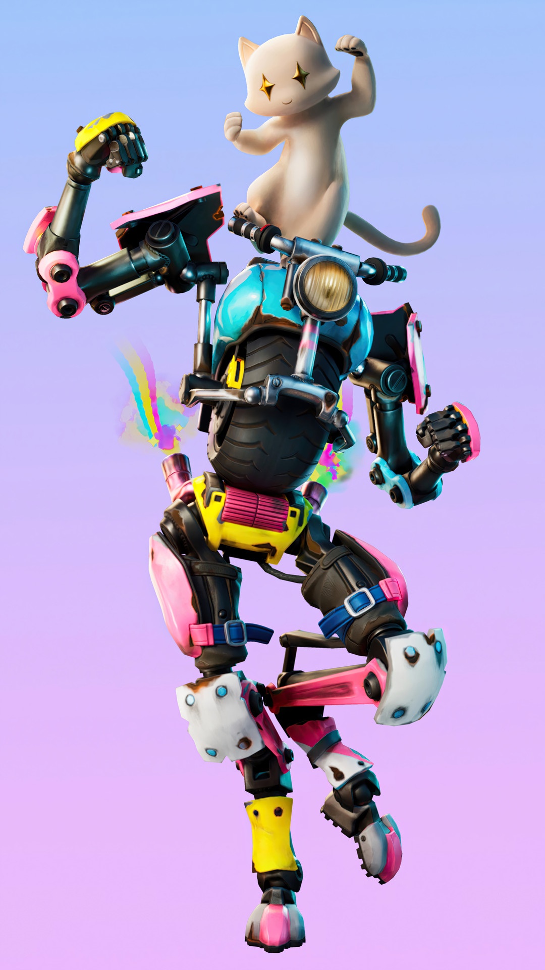 Meowscles' Mecha-Rider from Fortnite HD Phone Wallpaper