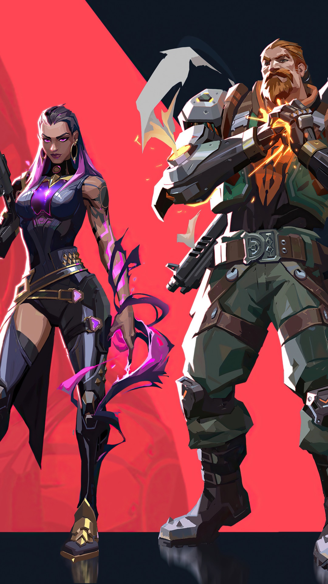 Reyna and Breach from Valorant HD Phone Wallpaper