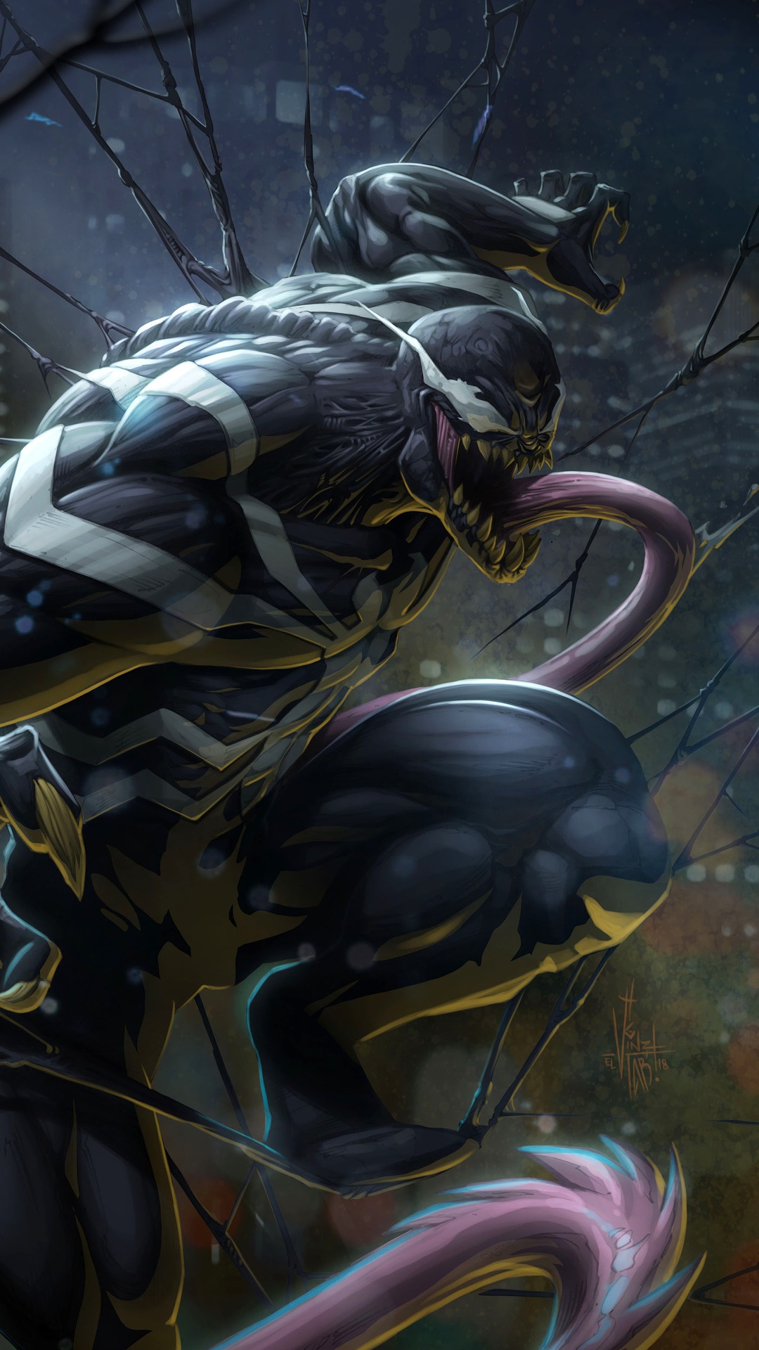 Venom from Marvel Comics HD Phone Wallpaper