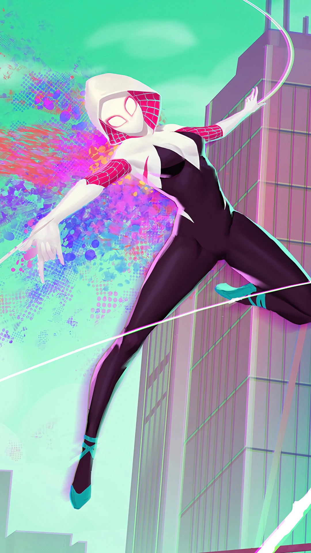 Spider-Gwen from Marvel Comics HD Phone Wallpaper