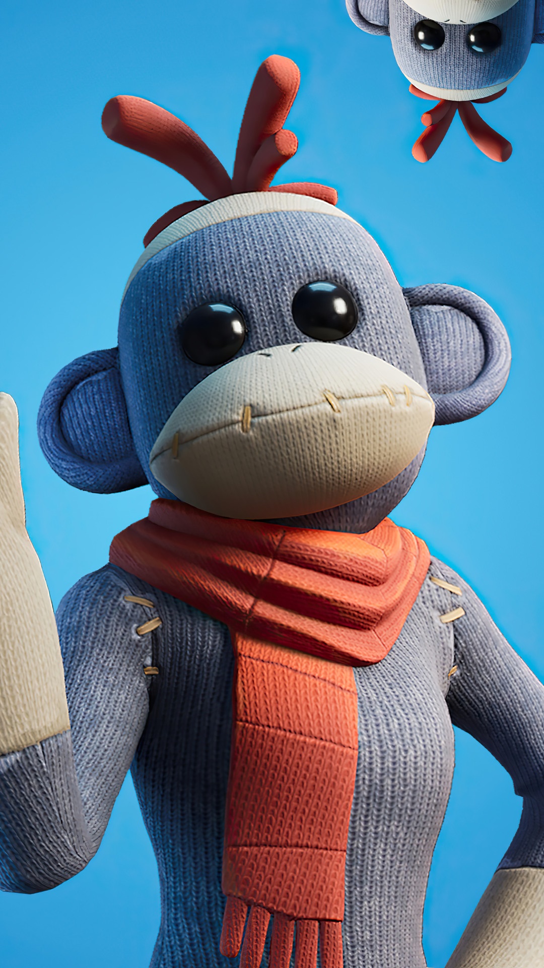 Sock Monkey from Fortnite HD Phone Wallpaper