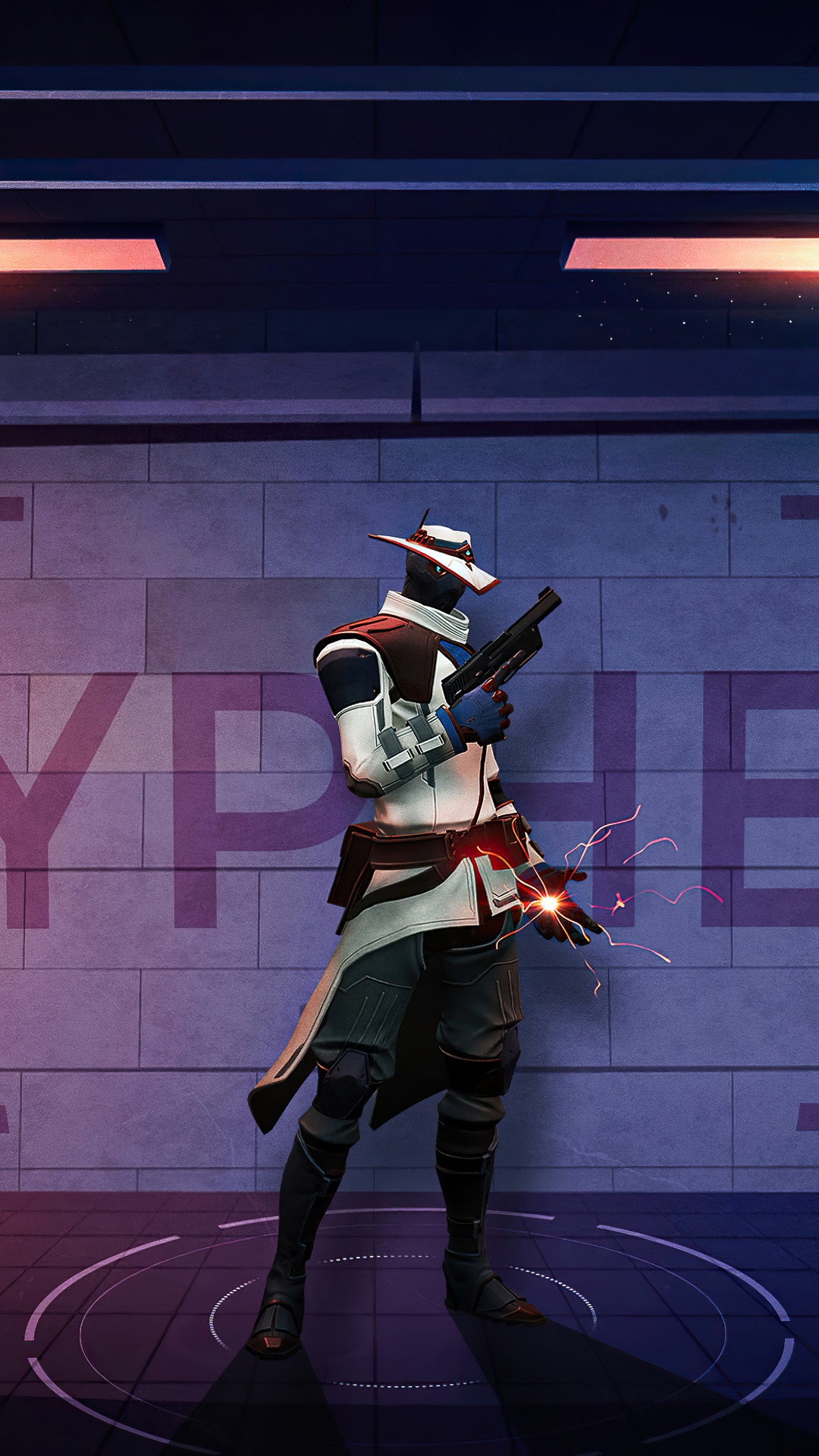 Cypher from Valorant holding a shotgun HD Phone Wallpaper