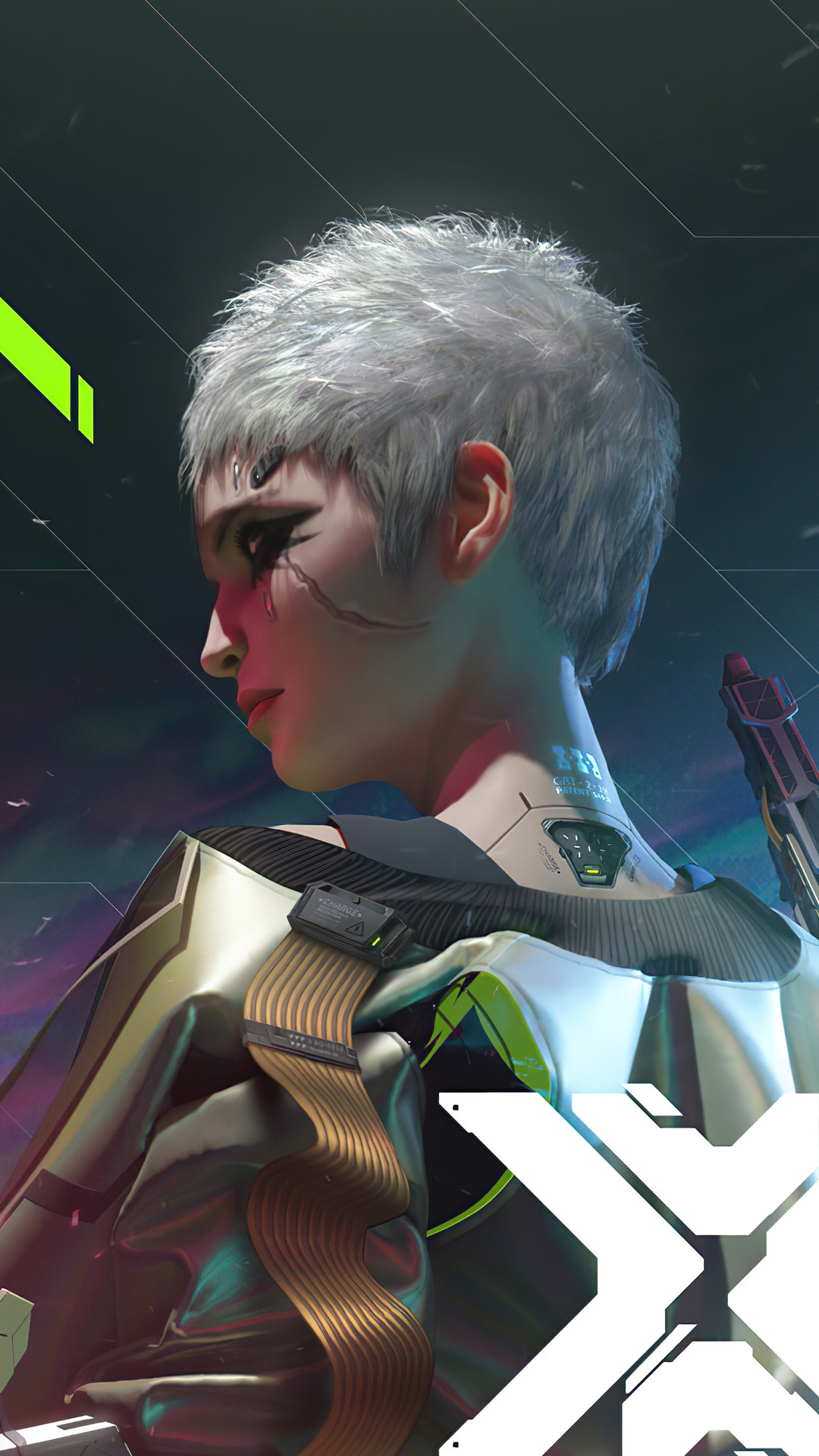 Ciri from Cyberpunk 2077 HD Phone Wallpaper