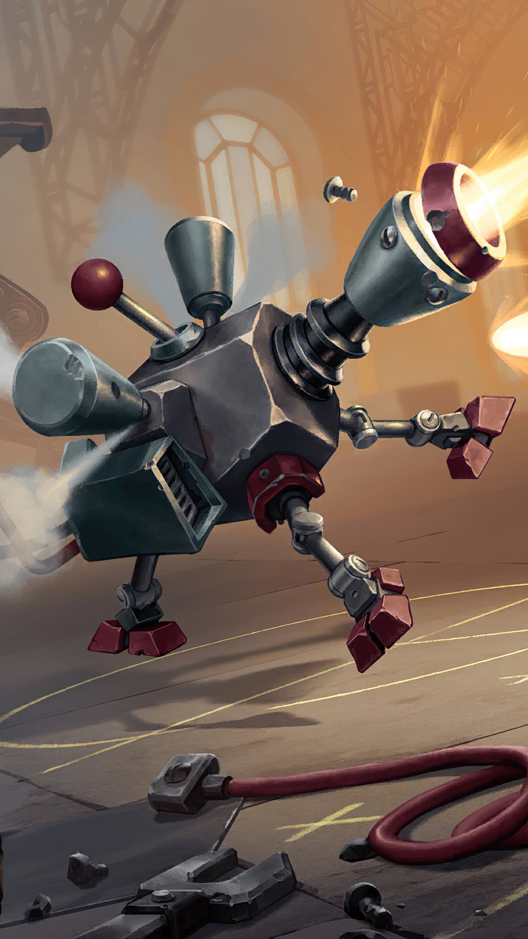 A mechanical contraption from Legends of Runeterra HD Phone Wallpaper