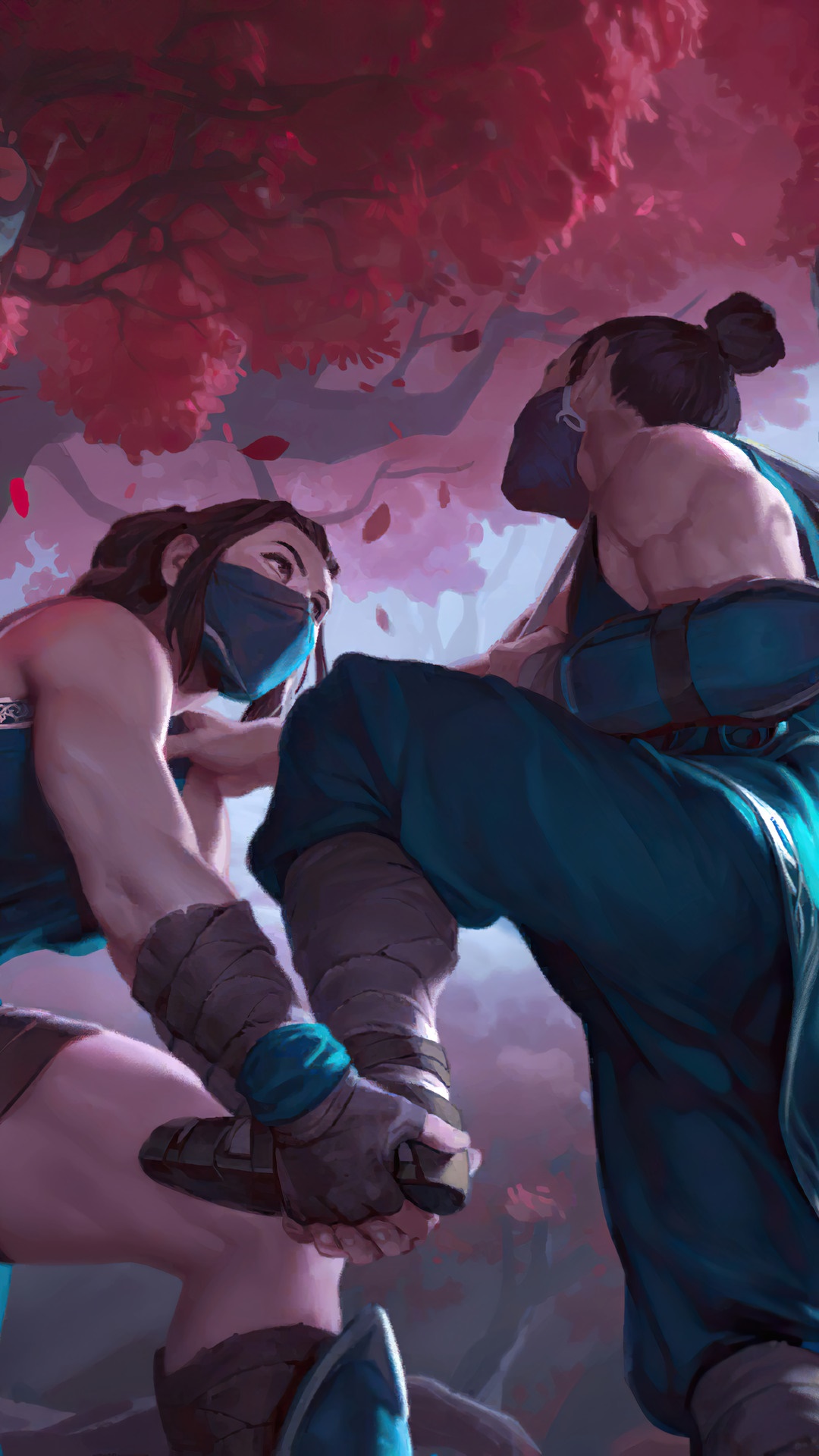 Akali and Kennen from Legends of Runeterra HD Phone Wallpaper