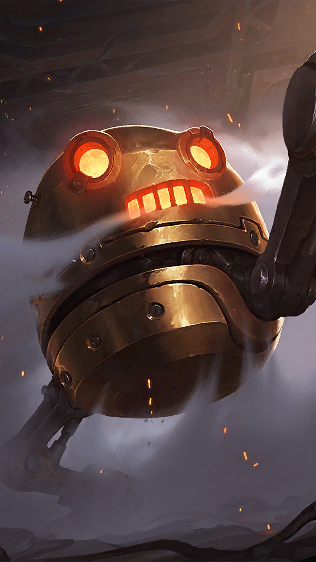 Blitzcrank from Legends of Runeterra HD Phone Wallpaper