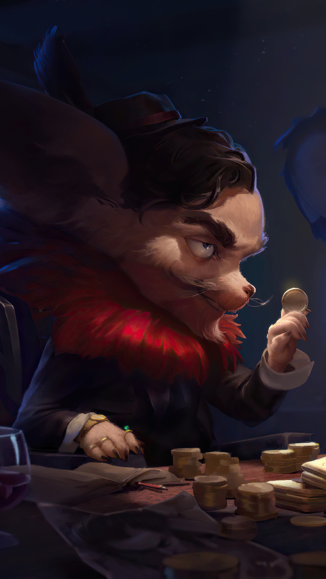 Twisted Fate from Legends of Runeterra playing cards HD Phone Wallpaper