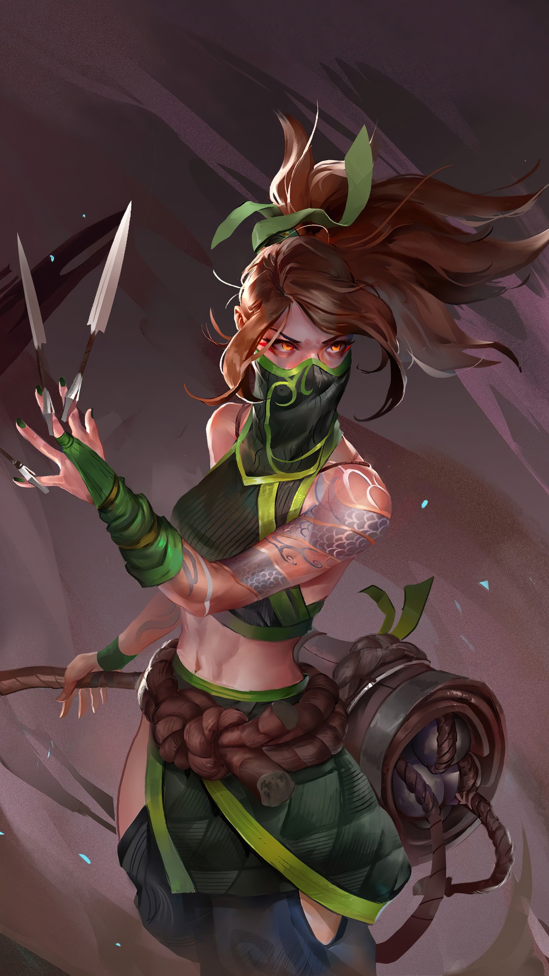 Akali from League of Legends HD Phone Wallpaper