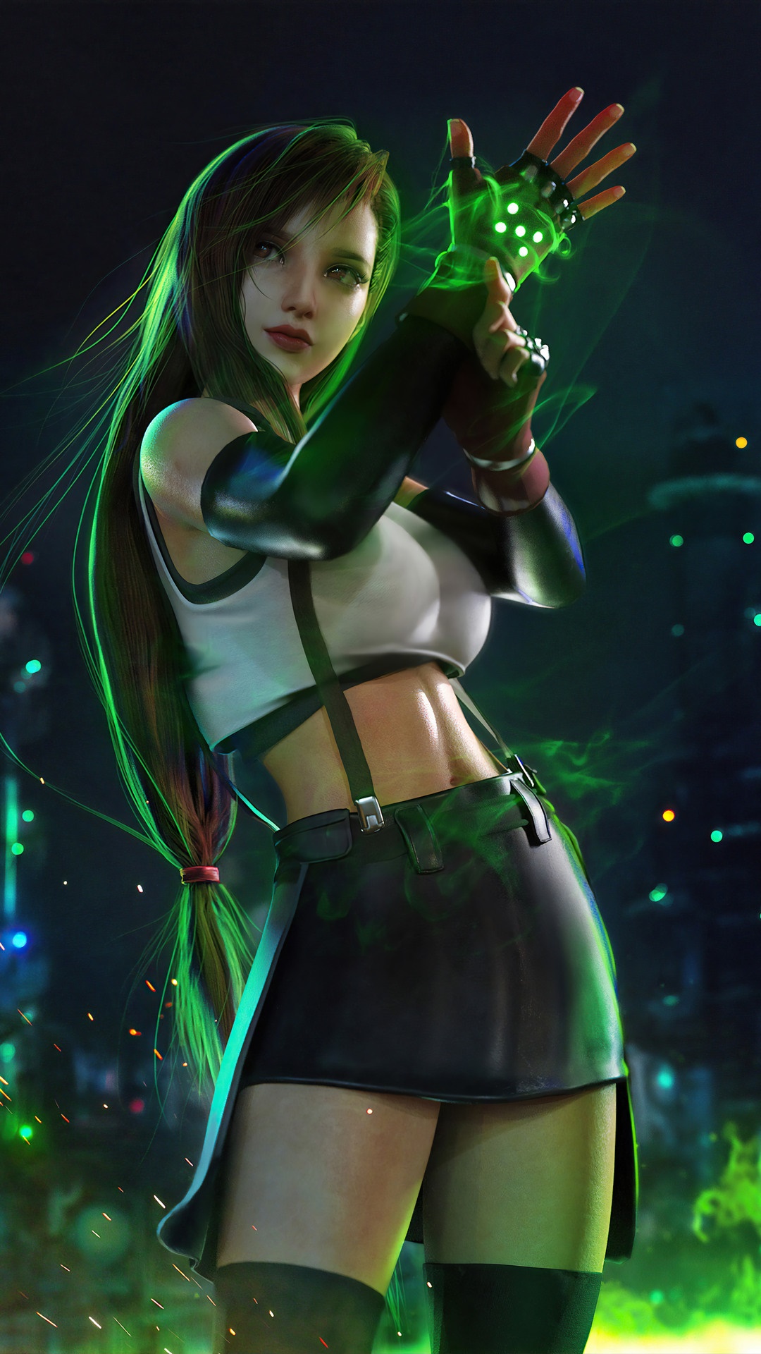 Tifa Lockhart from Final Fantasy VII Remake HD Phone Wallpaper