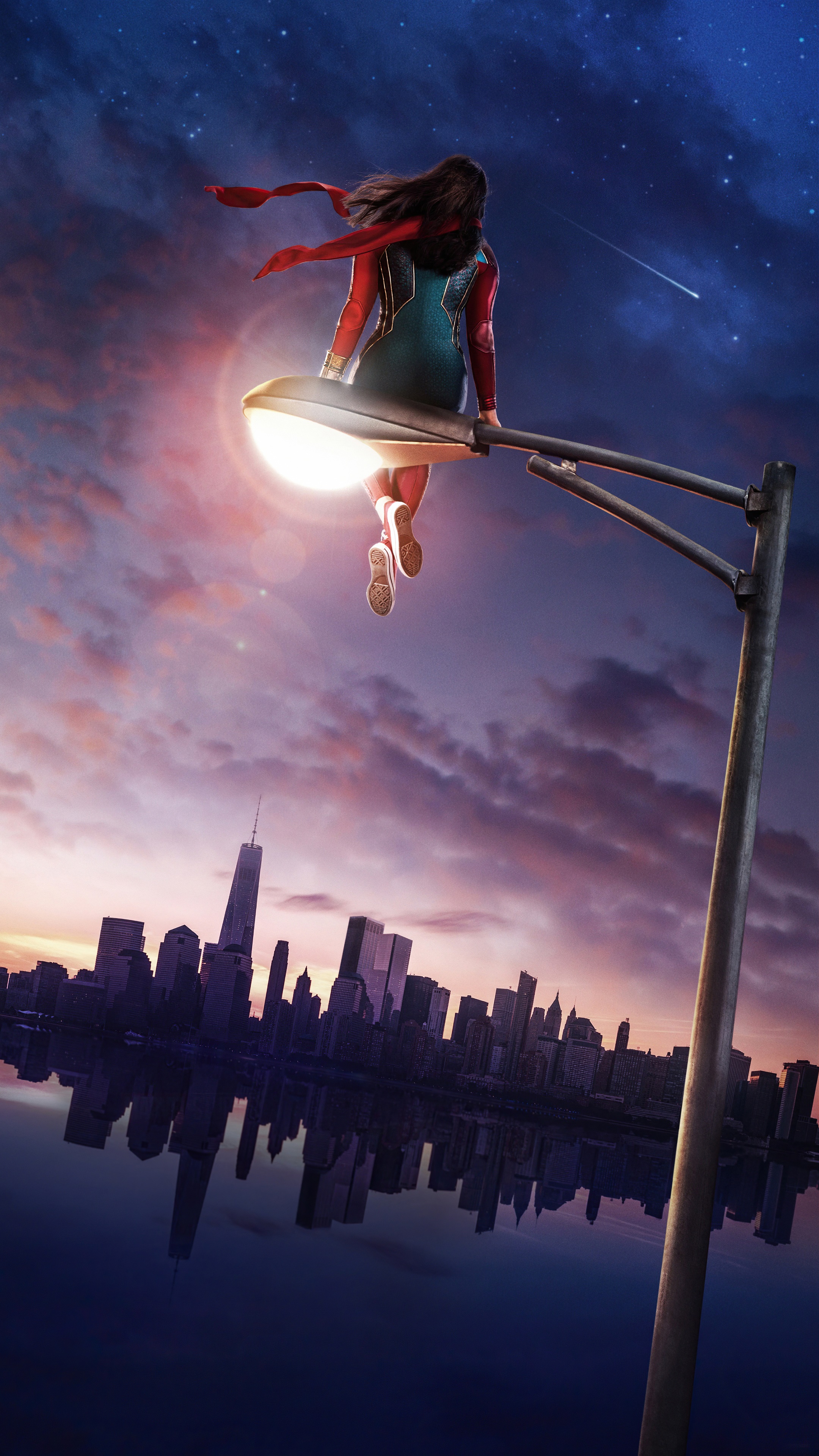 Ms. Marvel from Marvel TV Shows 4K HD Phone Wallpaper