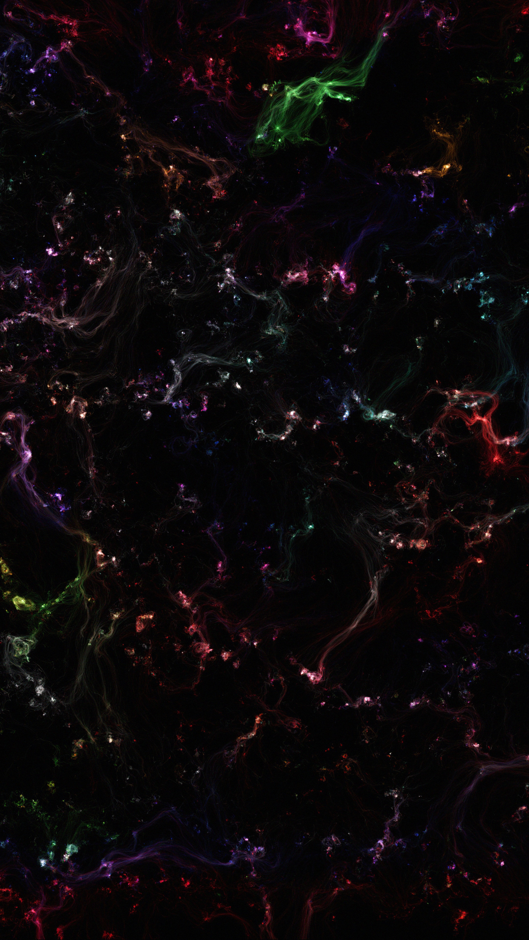 Colorful abstract galaxy artwork 4K HD Phone Wallpaper