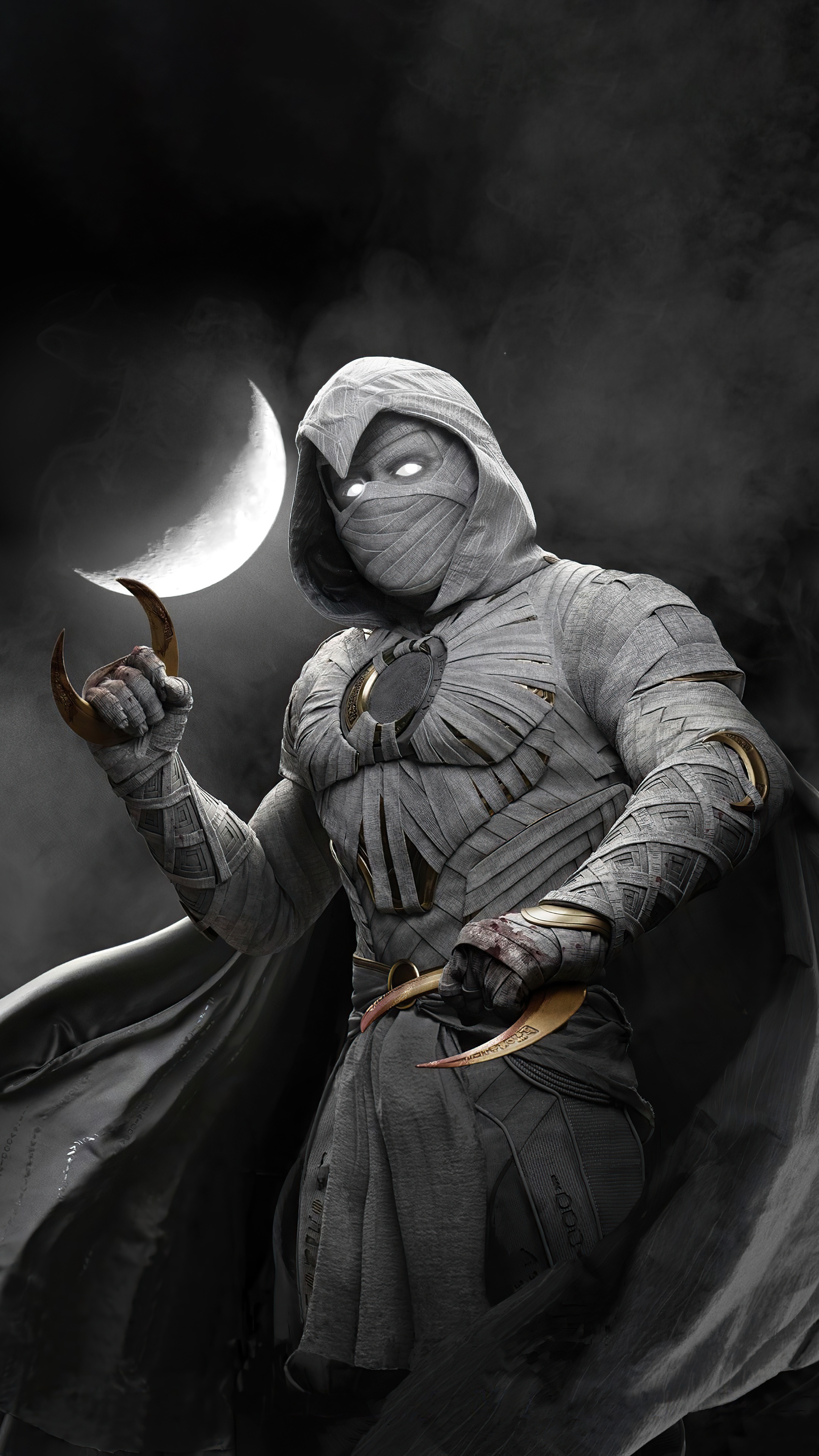 Moon Knight from Marvel TV Shows 4K HD Phone Wallpaper