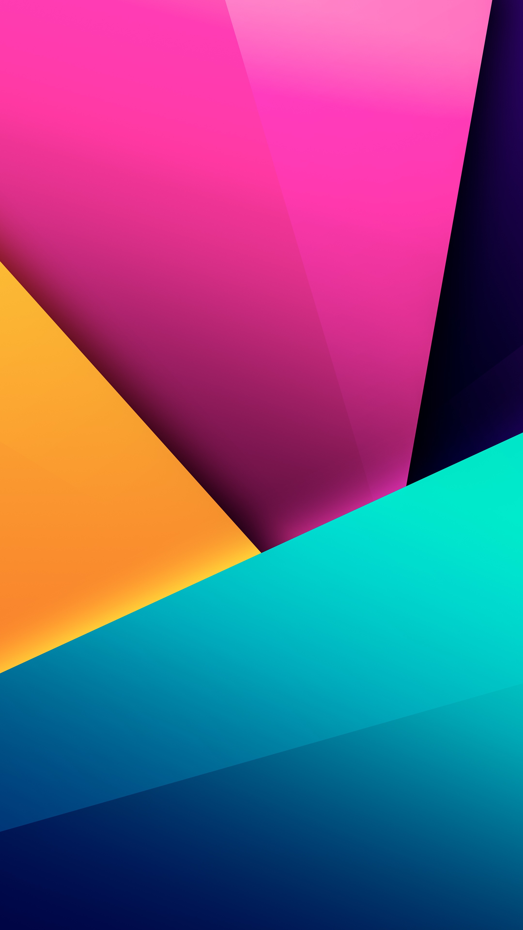 Abstract geometric shapes with vibrant colors HD Phone Wallpaper