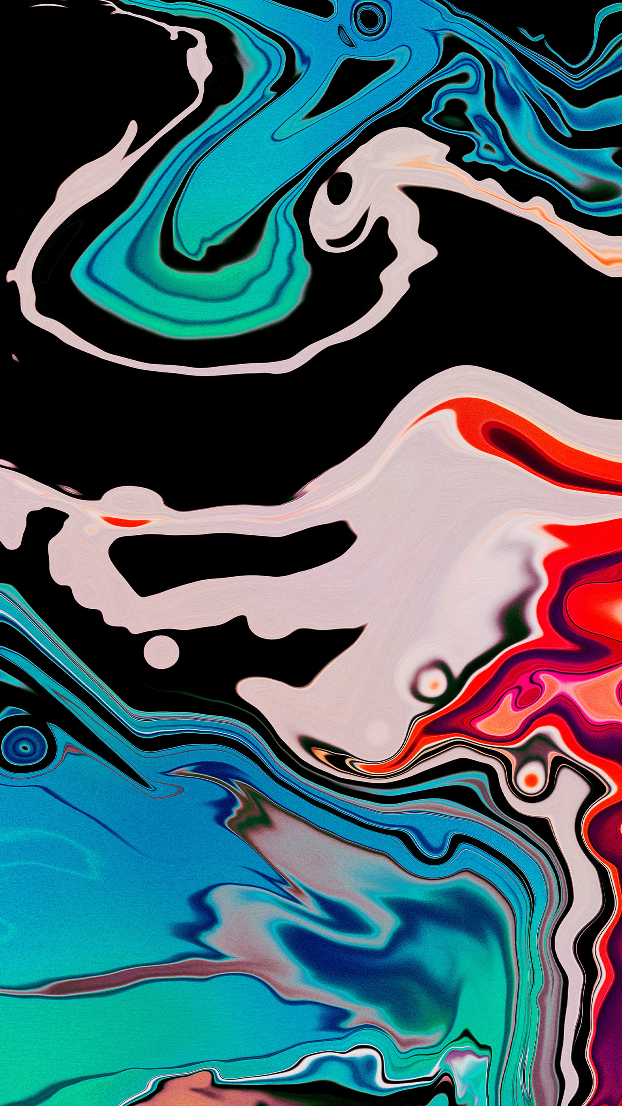 Abstract digital art with swirling colors HD Phone Wallpaper