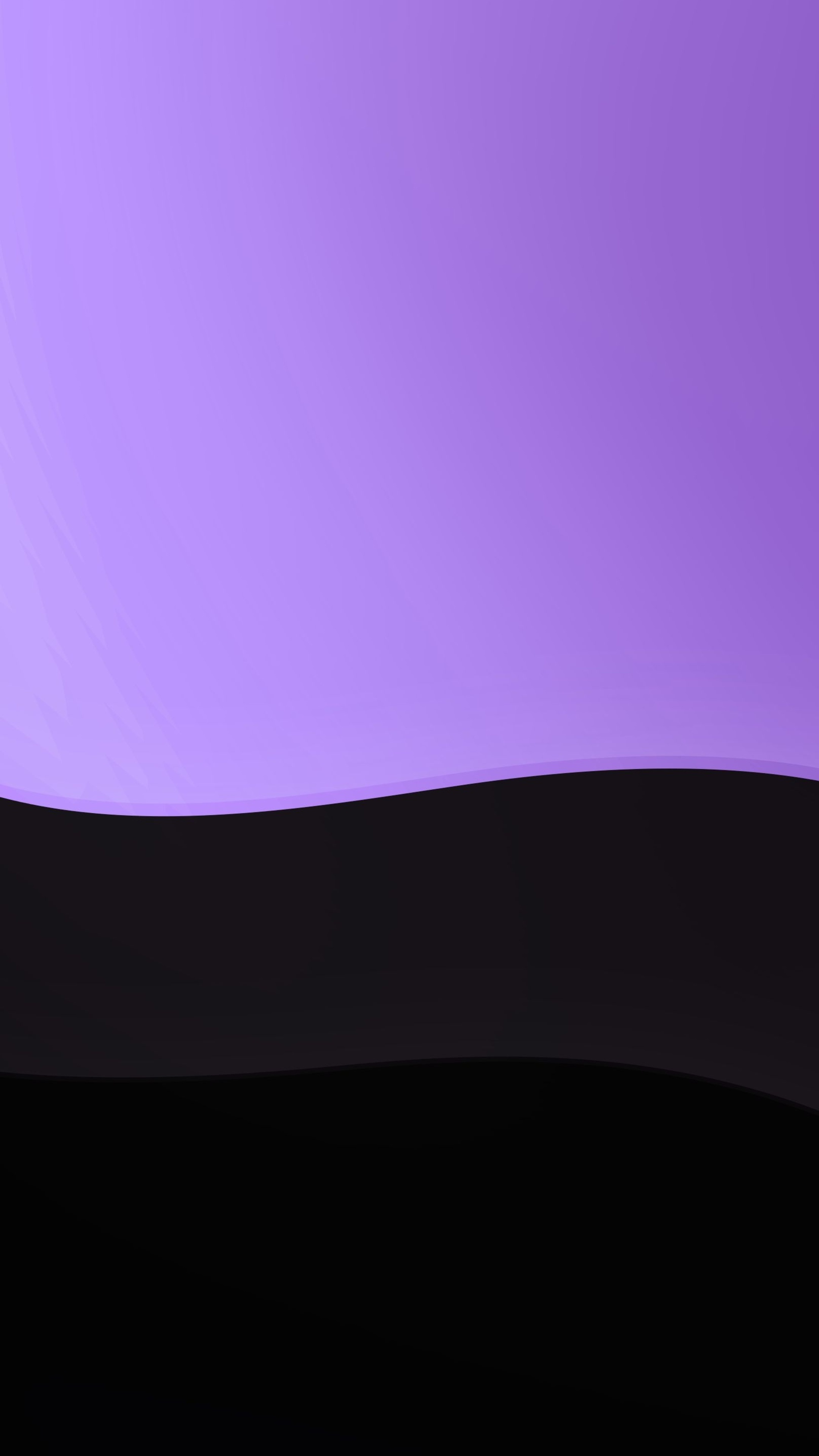 Abstract digital art with purple and black waves HD Phone Wallpaper