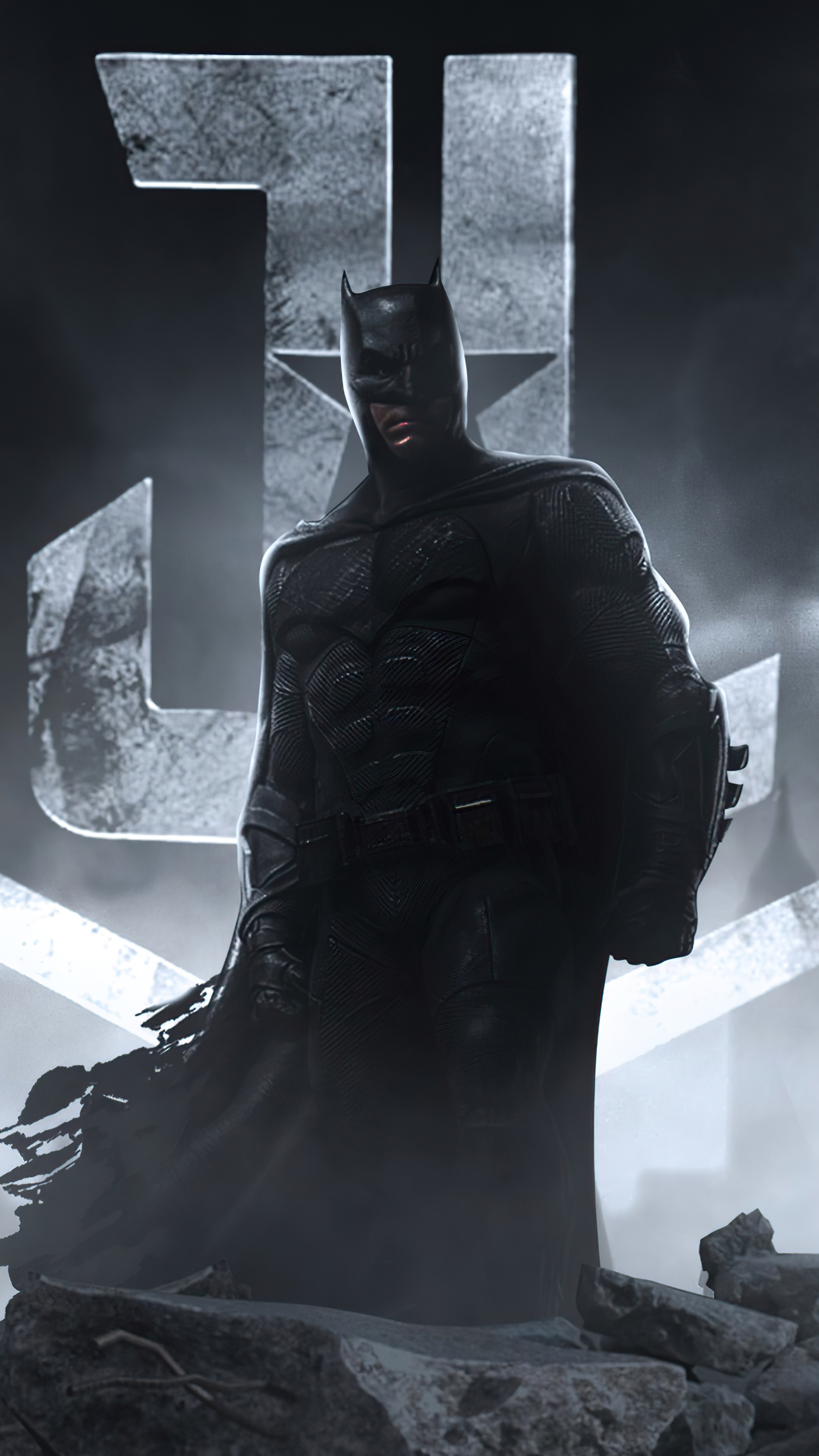 Batman from Justice League artwork 4K HD Phone Wallpaper