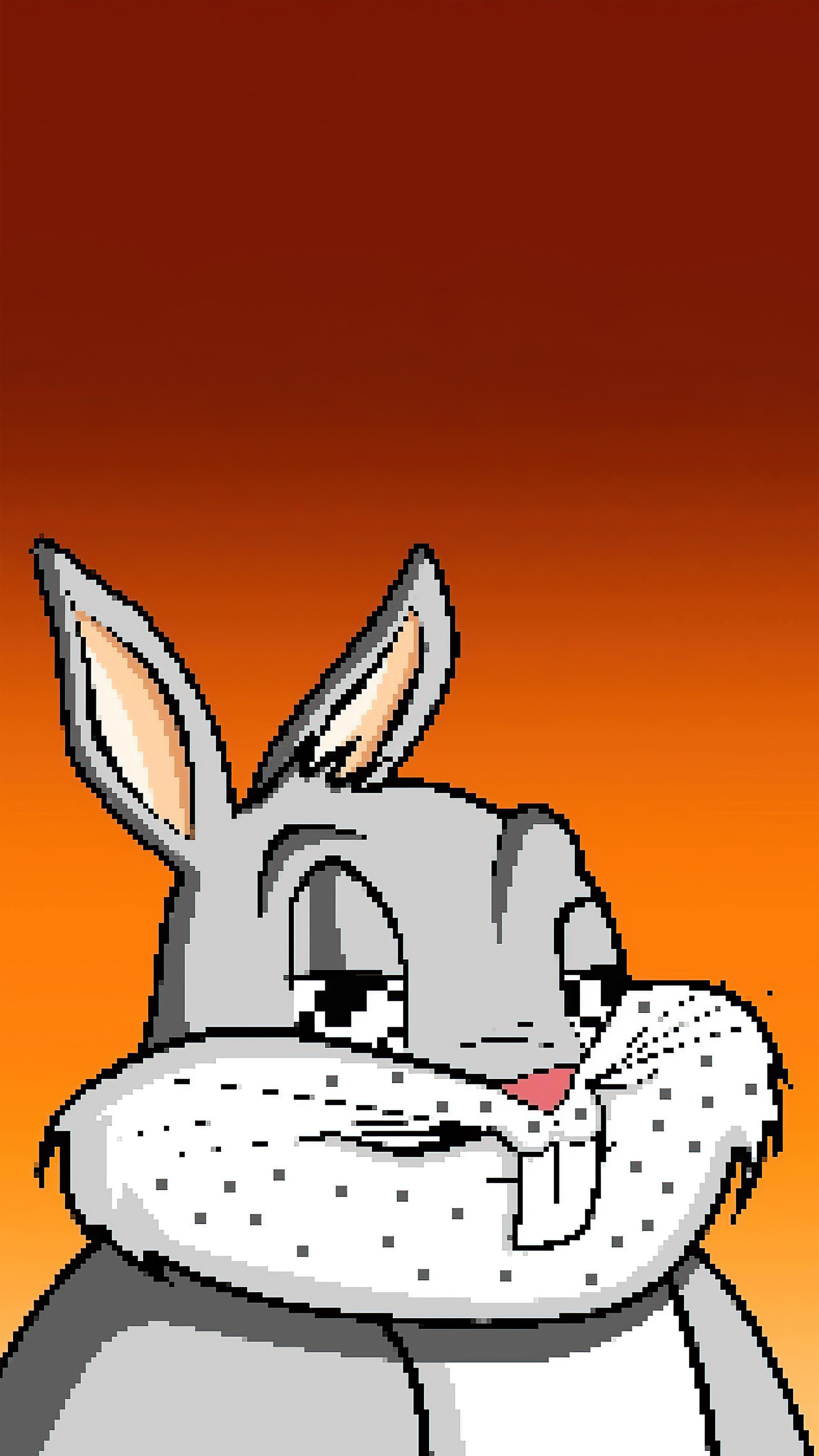 Bugs Bunny pixel art HD Phone Wallpaper